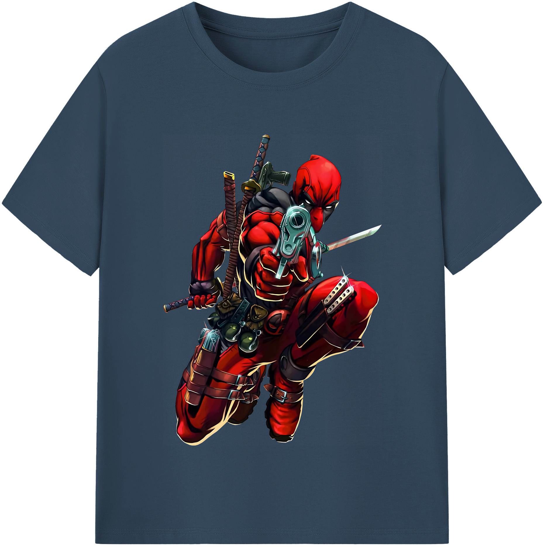 （画像用） Deadpool デッドプール レディースカジュアルプリントTシャツ（綿100％）