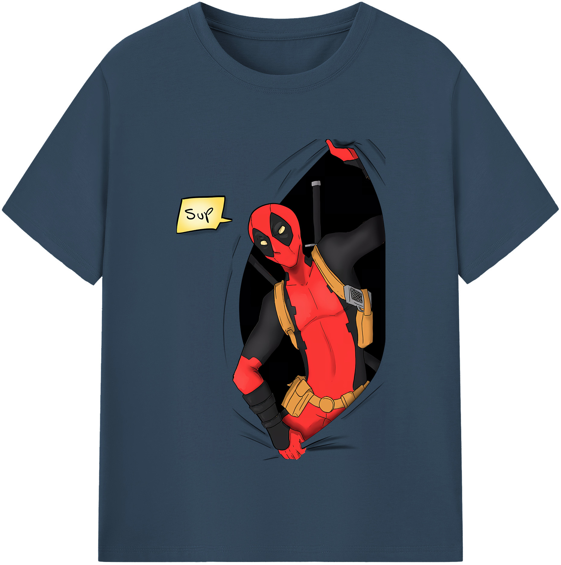 （画像用） Deadpool デッドプール レディースカジュアルプリントTシャツ（綿100％）