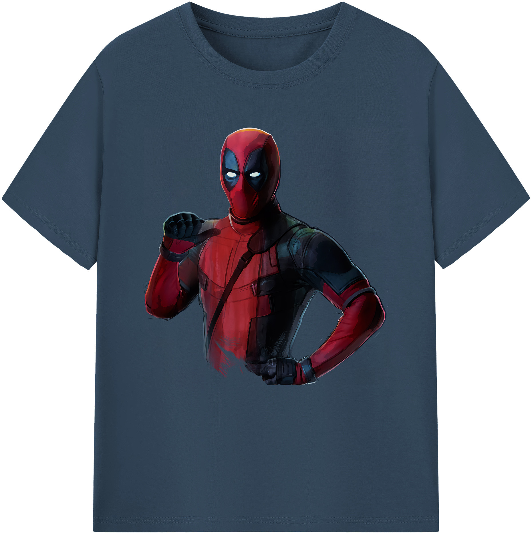 （画像用） Deadpool デッドプール レディースカジュアルプリントTシャツ（綿100％）