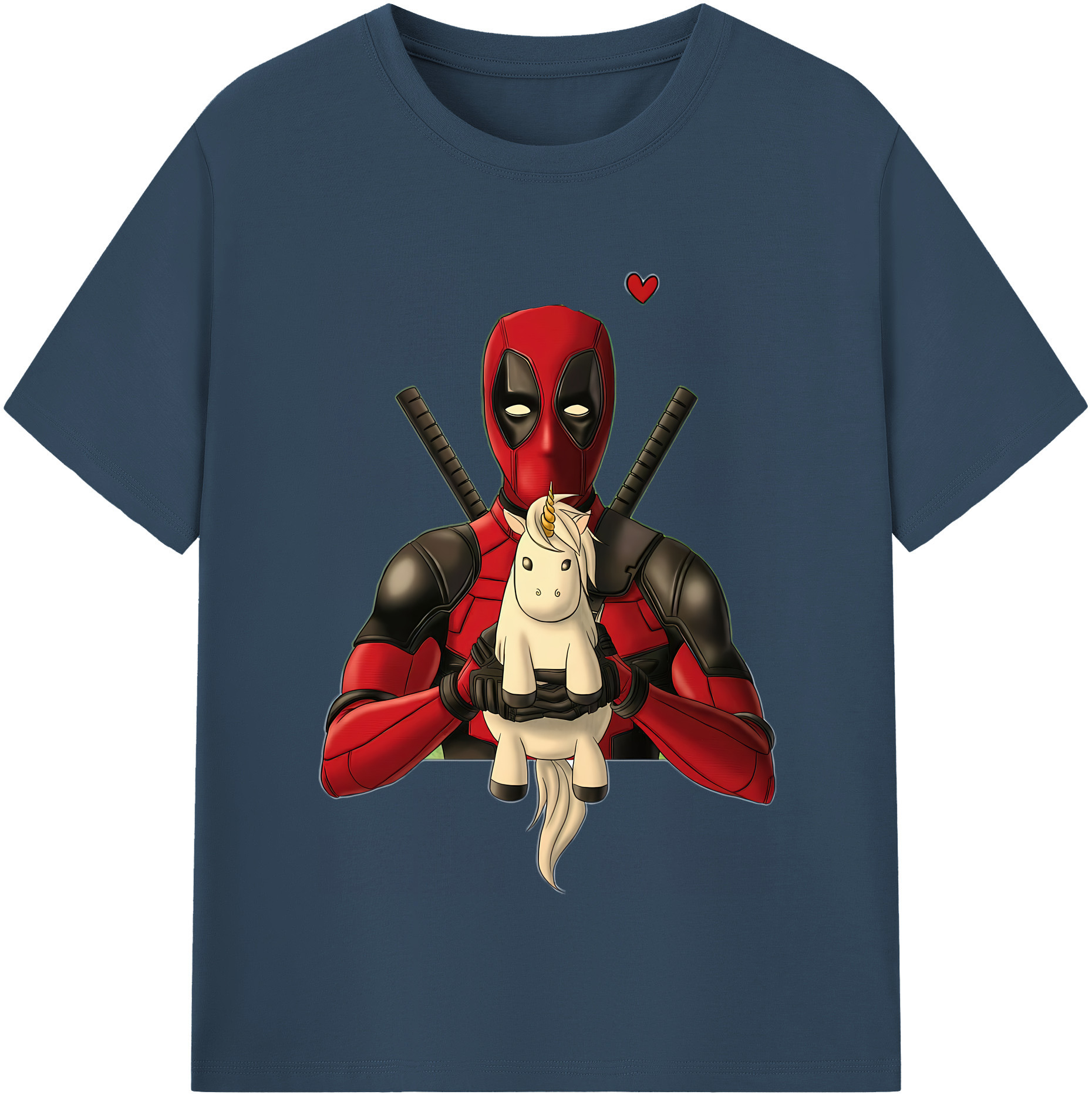 （画像用） Deadpool デッドプール レディースカジュアルプリントTシャツ（綿100％）