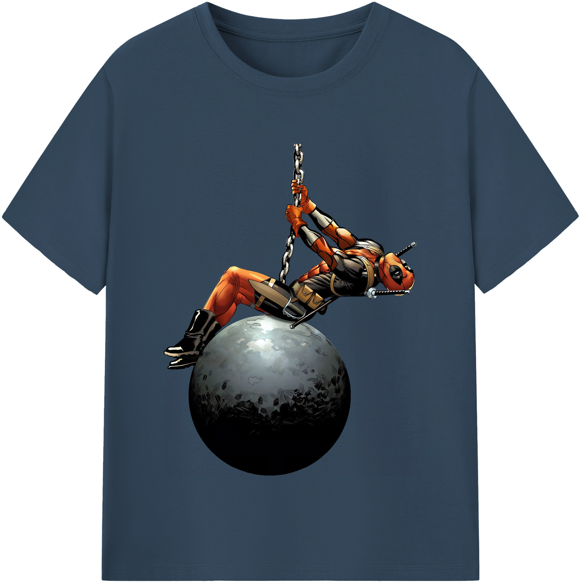（画像用） Deadpool デッドプール レディースカジュアルプリントTシャツ（綿100％）