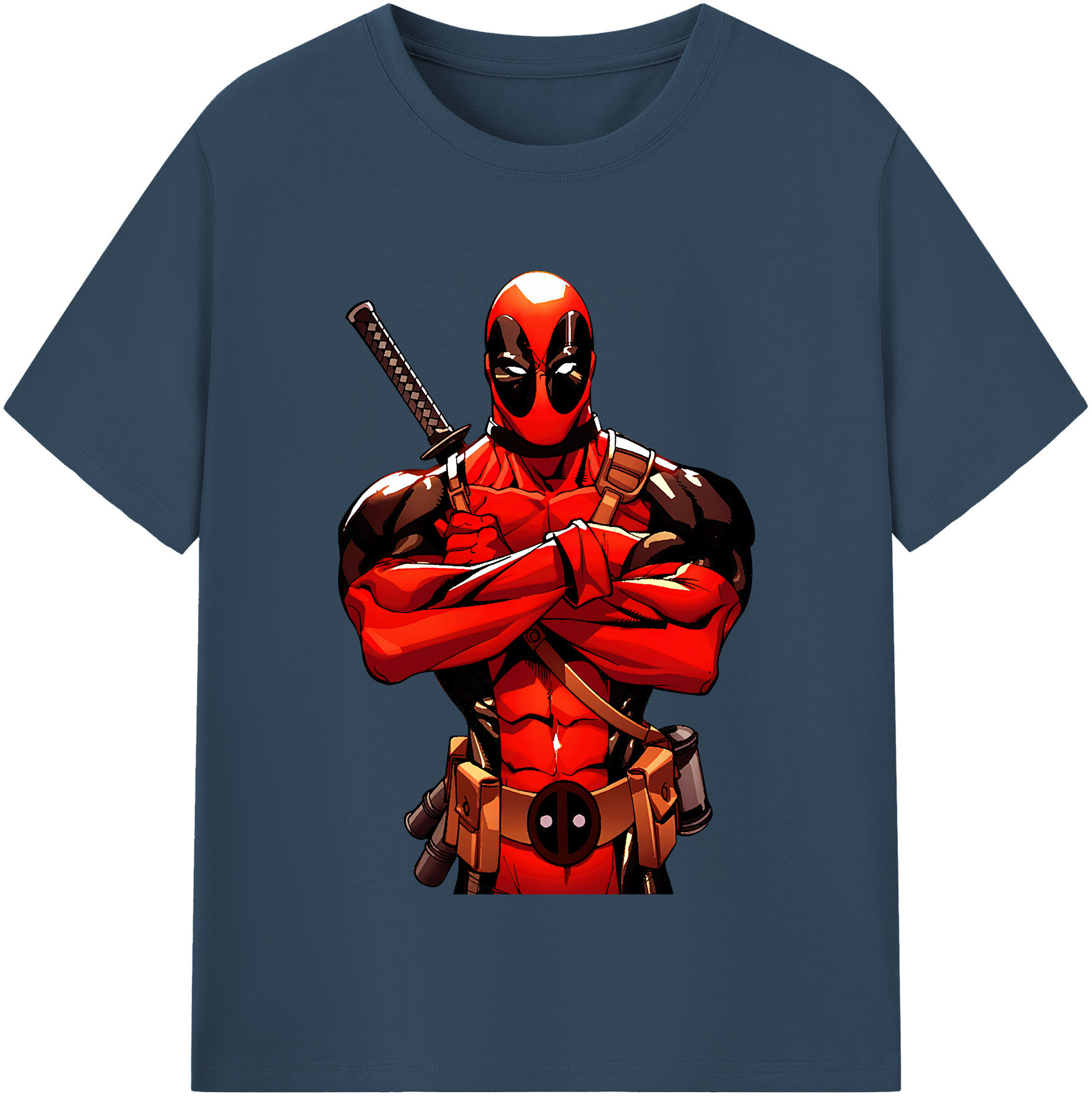 （画像用） Deadpool デッドプール レディースカジュアルプリントTシャツ（綿100％）