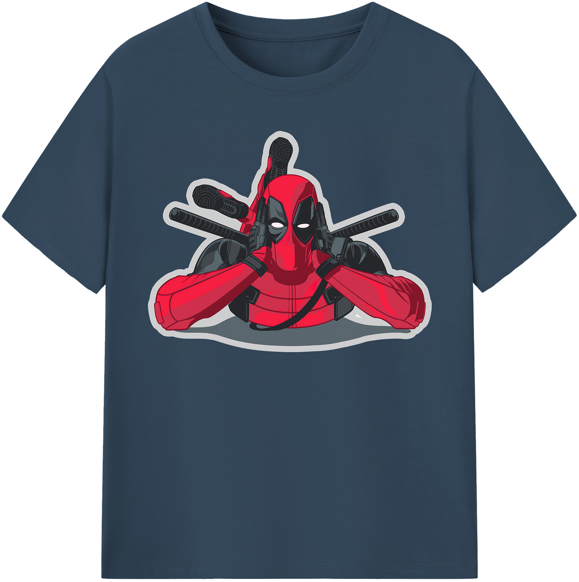 （画像用） Deadpool デッドプール レディースカジュアルプリントTシャツ（綿100％）