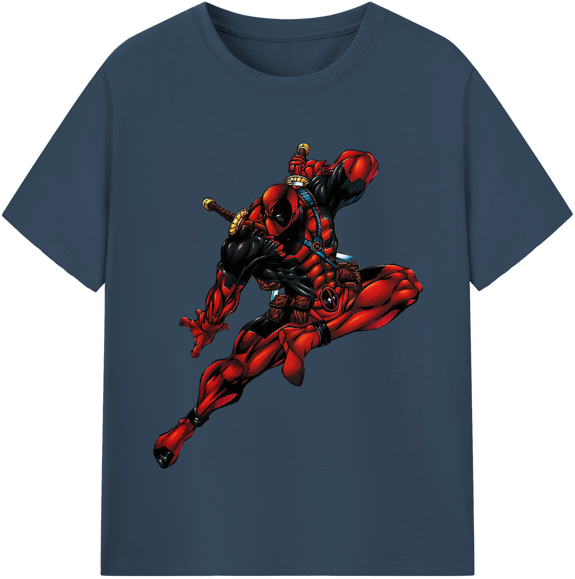 （画像用） Deadpool デッドプール レディースカジュアルプリントTシャツ（綿100％）