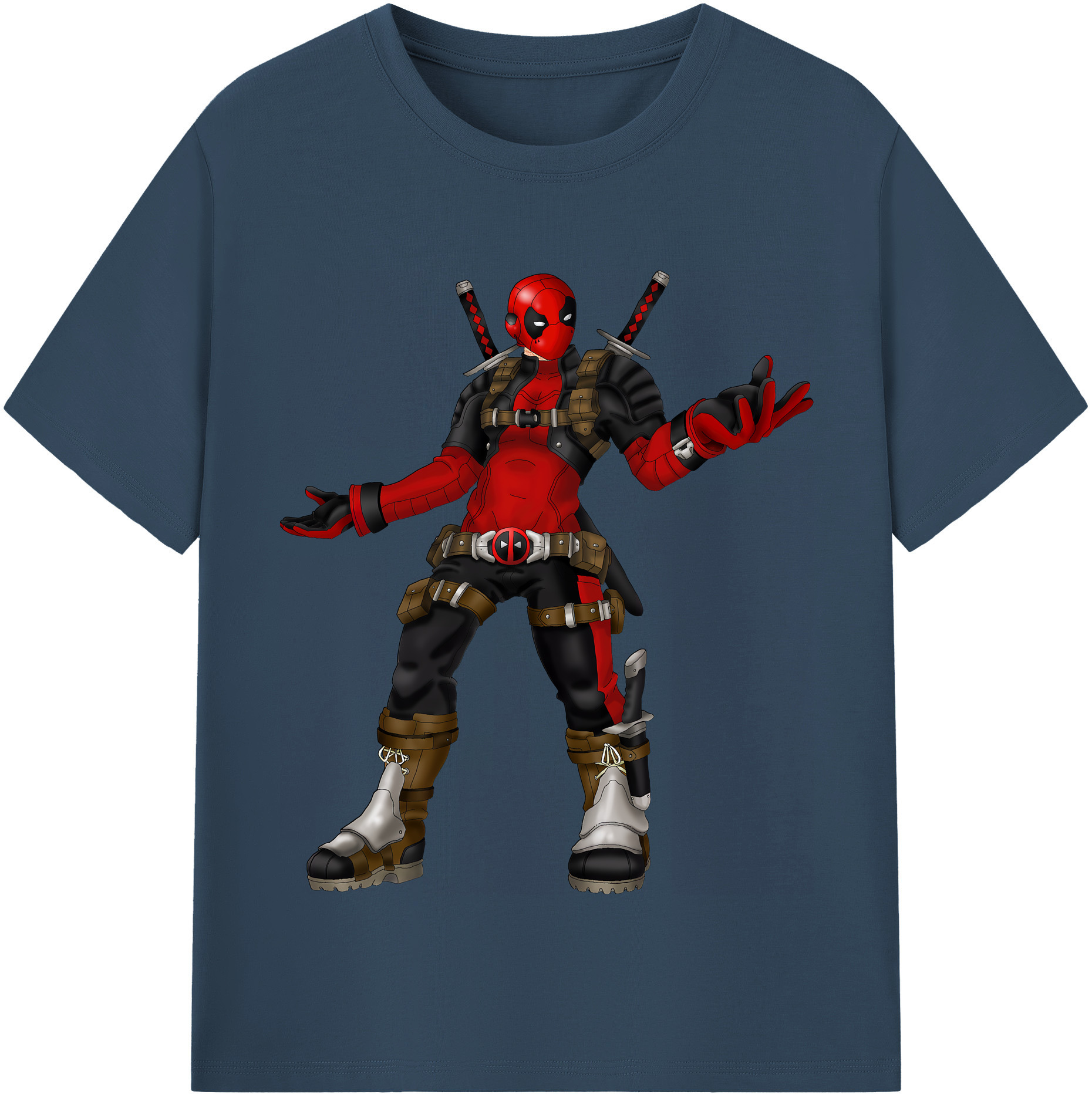 （画像用） Deadpool デッドプール レディースカジュアルプリントTシャツ（綿100％）