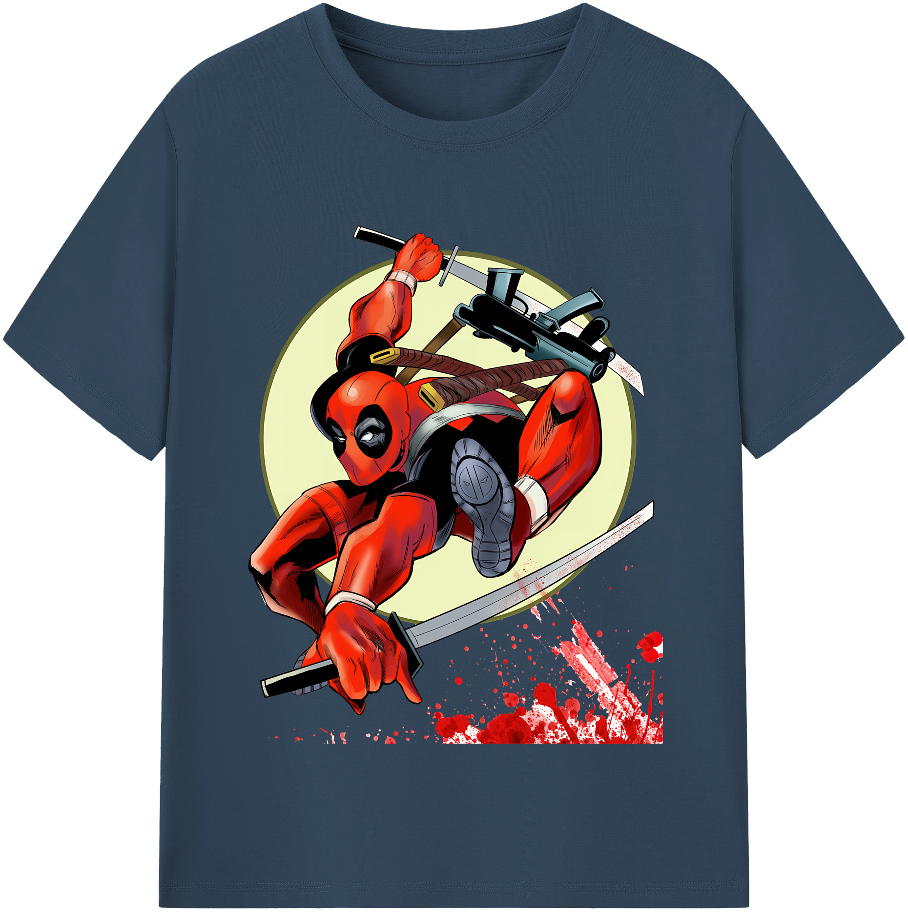 （画像用） Deadpool デッドプール レディースカジュアルプリントTシャツ（綿100％）