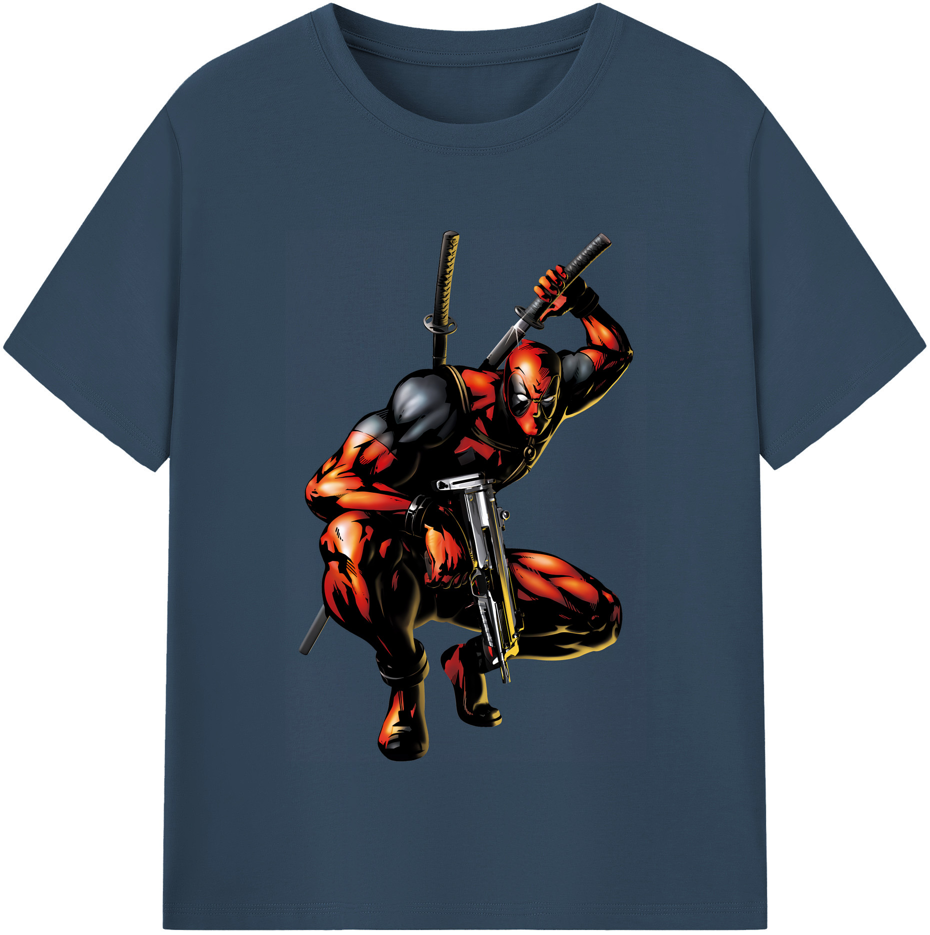 （画像用） Deadpool デッドプール レディースカジュアルプリントTシャツ（綿100％）
