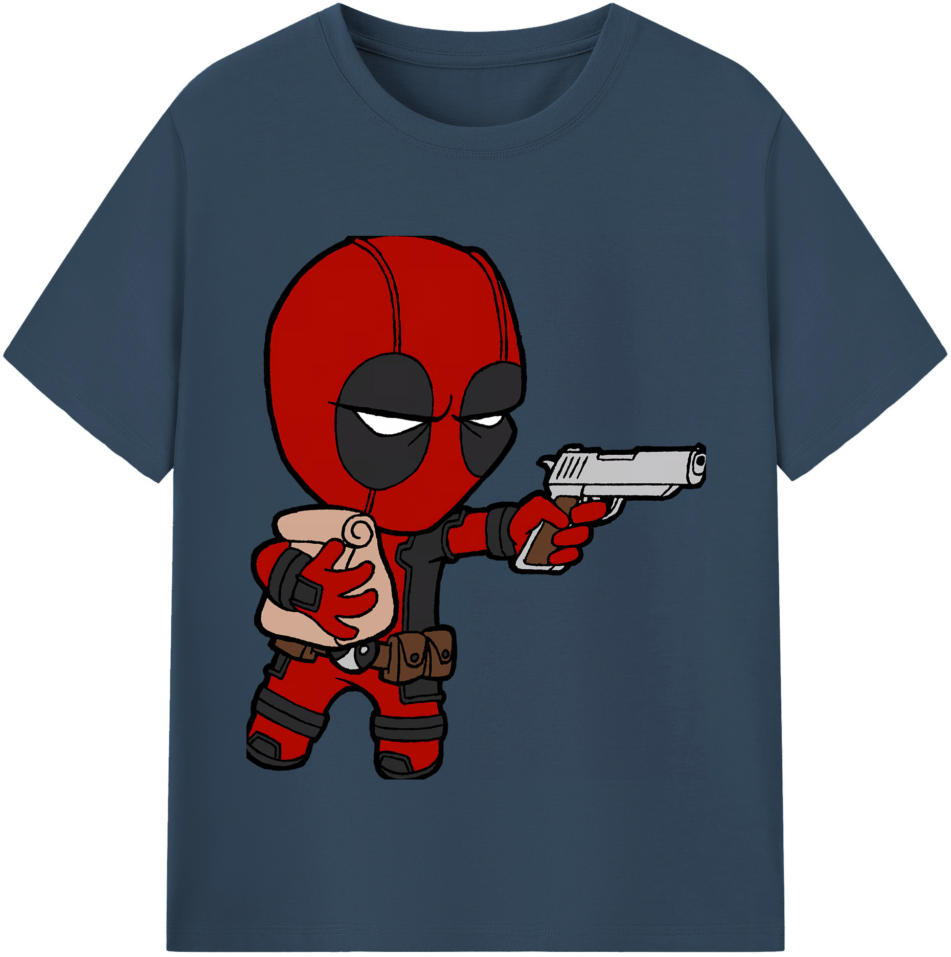 （画像用） Deadpool デッドプール レディースカジュアルプリントTシャツ（綿100％）