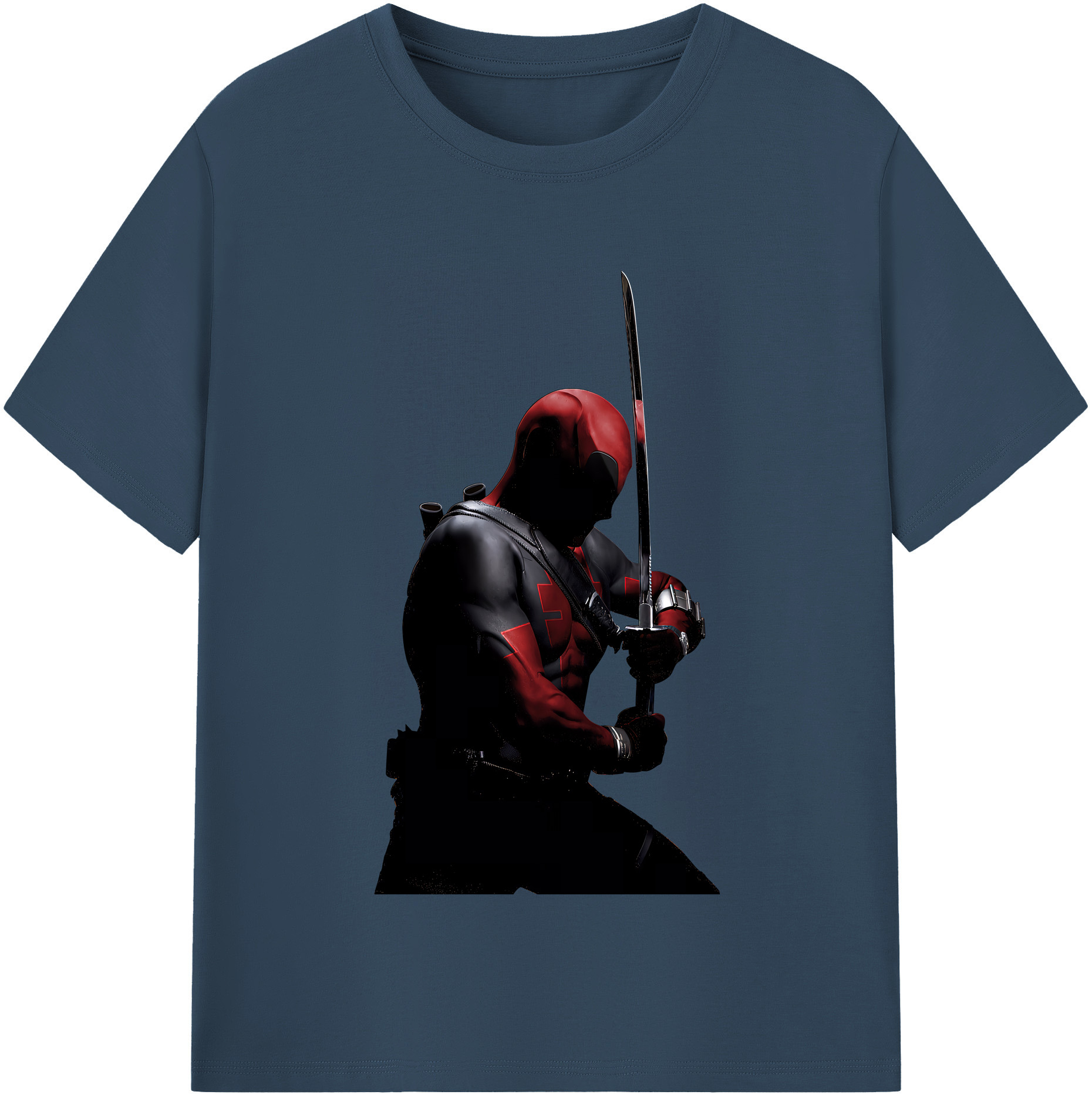 （画像用） Deadpool デッドプール レディースカジュアルプリントTシャツ（綿100％）