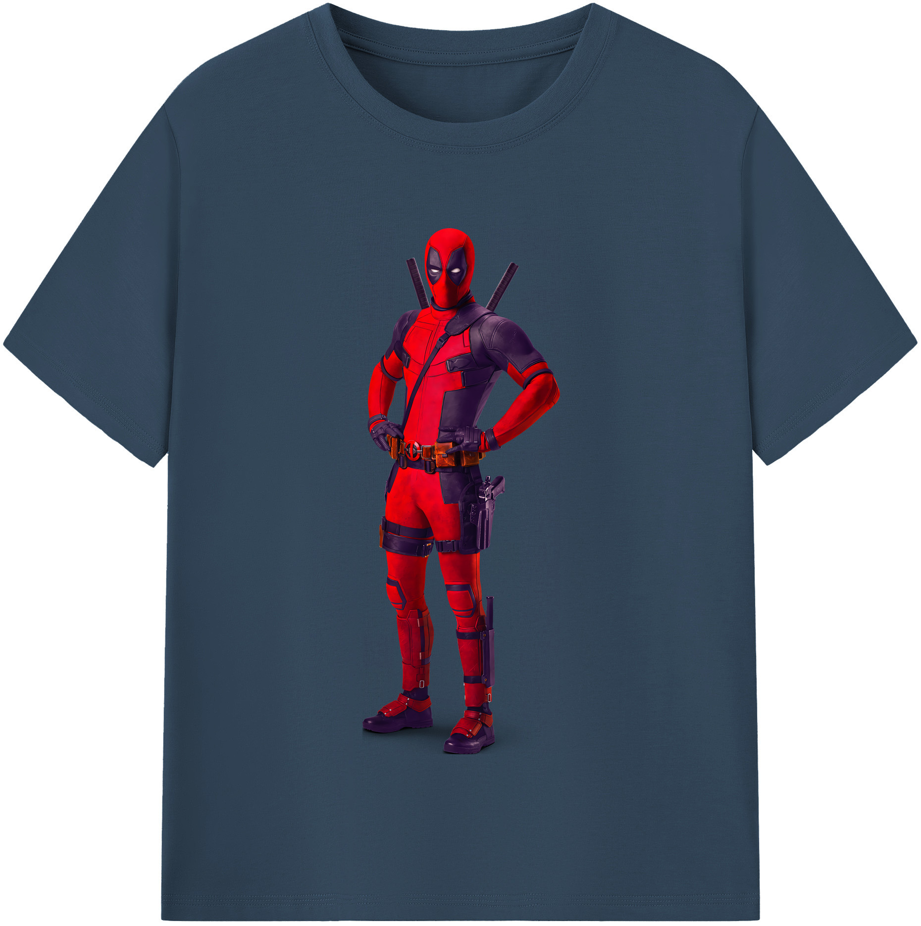（画像用） Deadpool デッドプール レディースカジュアルプリントTシャツ（綿100％）