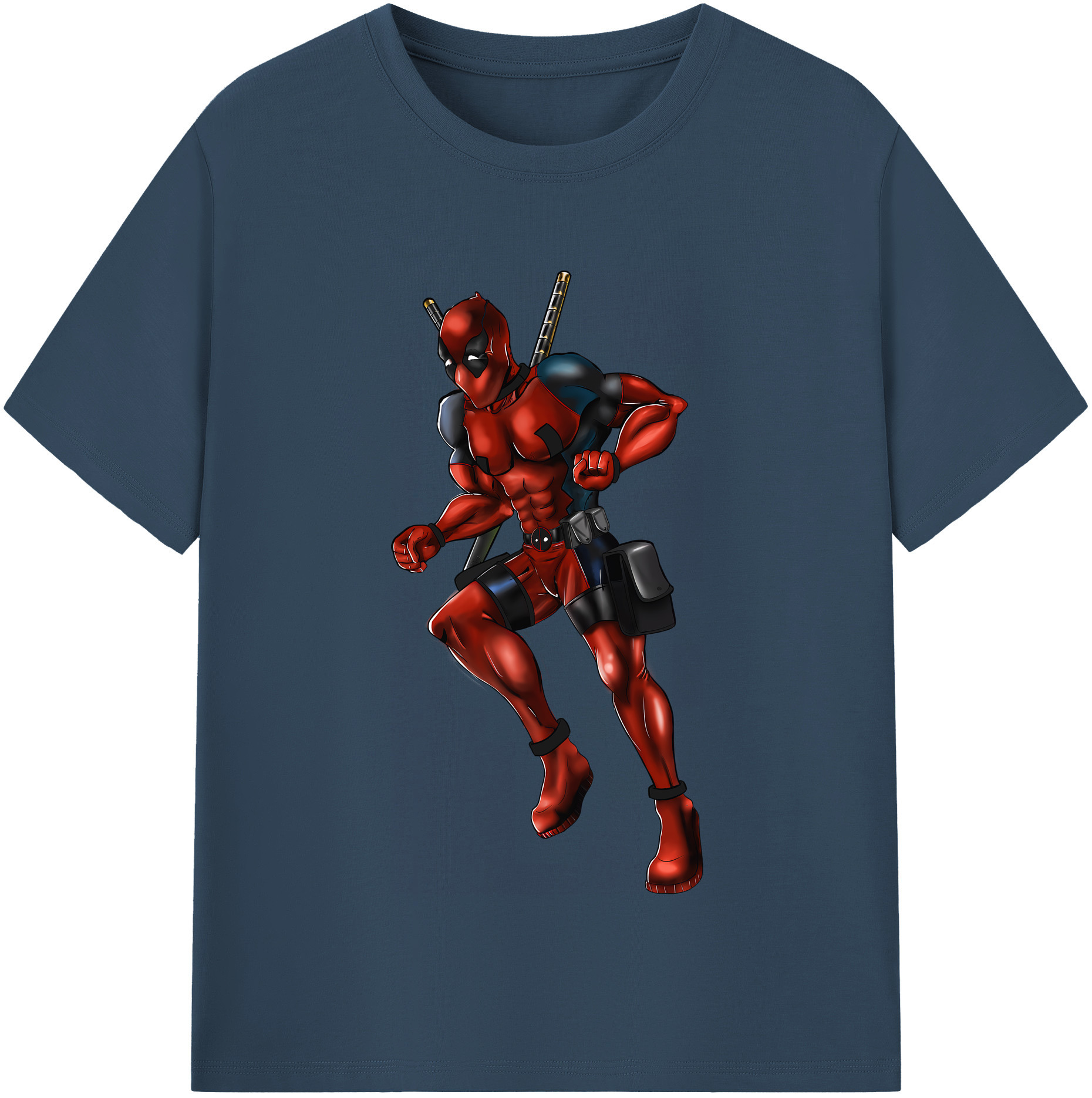 （画像用） Deadpool デッドプール レディースカジュアルプリントTシャツ（綿100％）