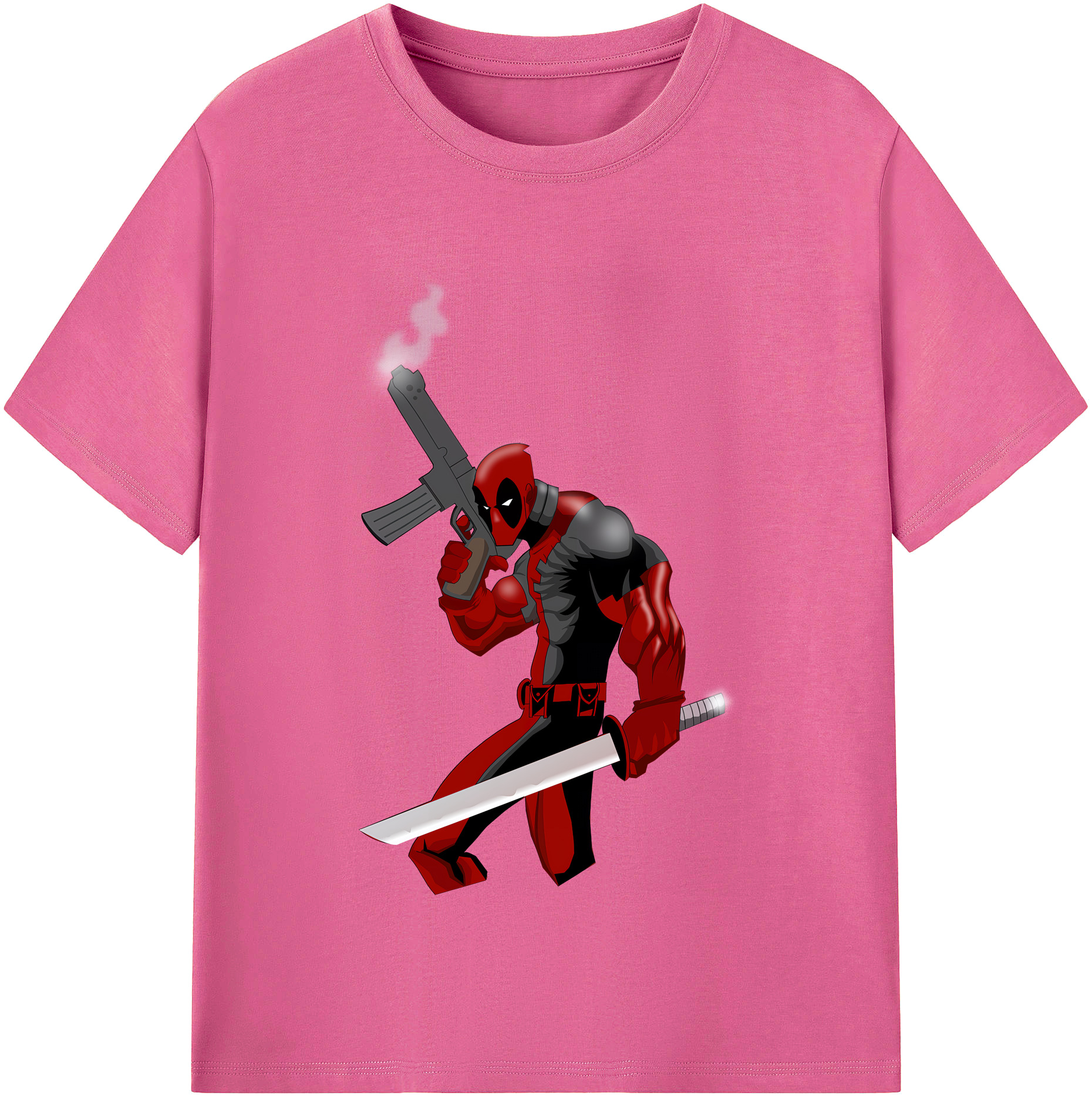 （画像用） Deadpool デッドプール レディースカジュアルプリントTシャツ（綿100％）