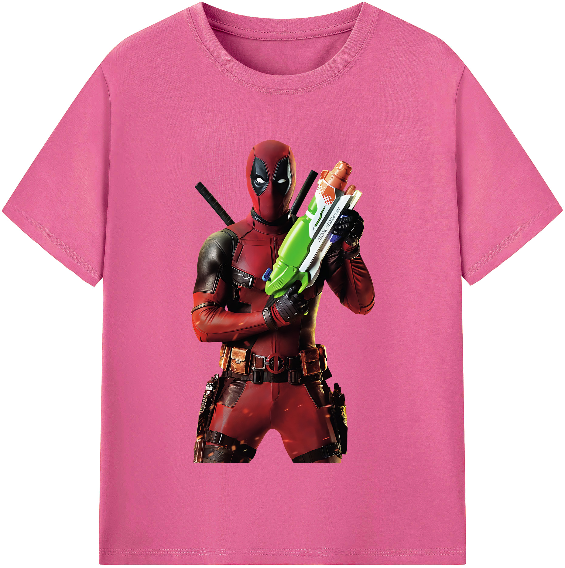 （画像用） Deadpool デッドプール レディースカジュアルプリントTシャツ（綿100％）