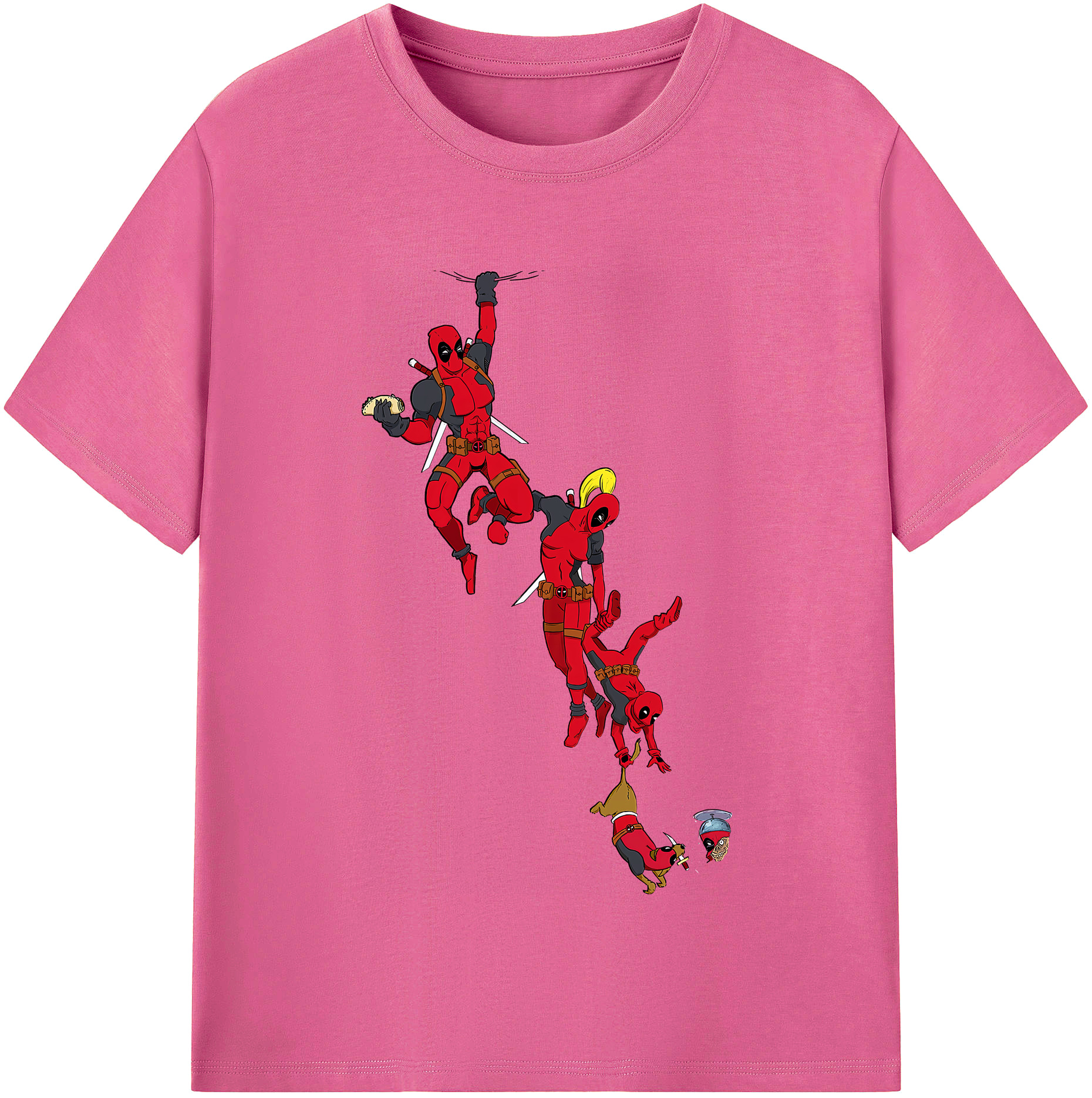 （画像用） Deadpool デッドプール レディースカジュアルプリントTシャツ（綿100％）