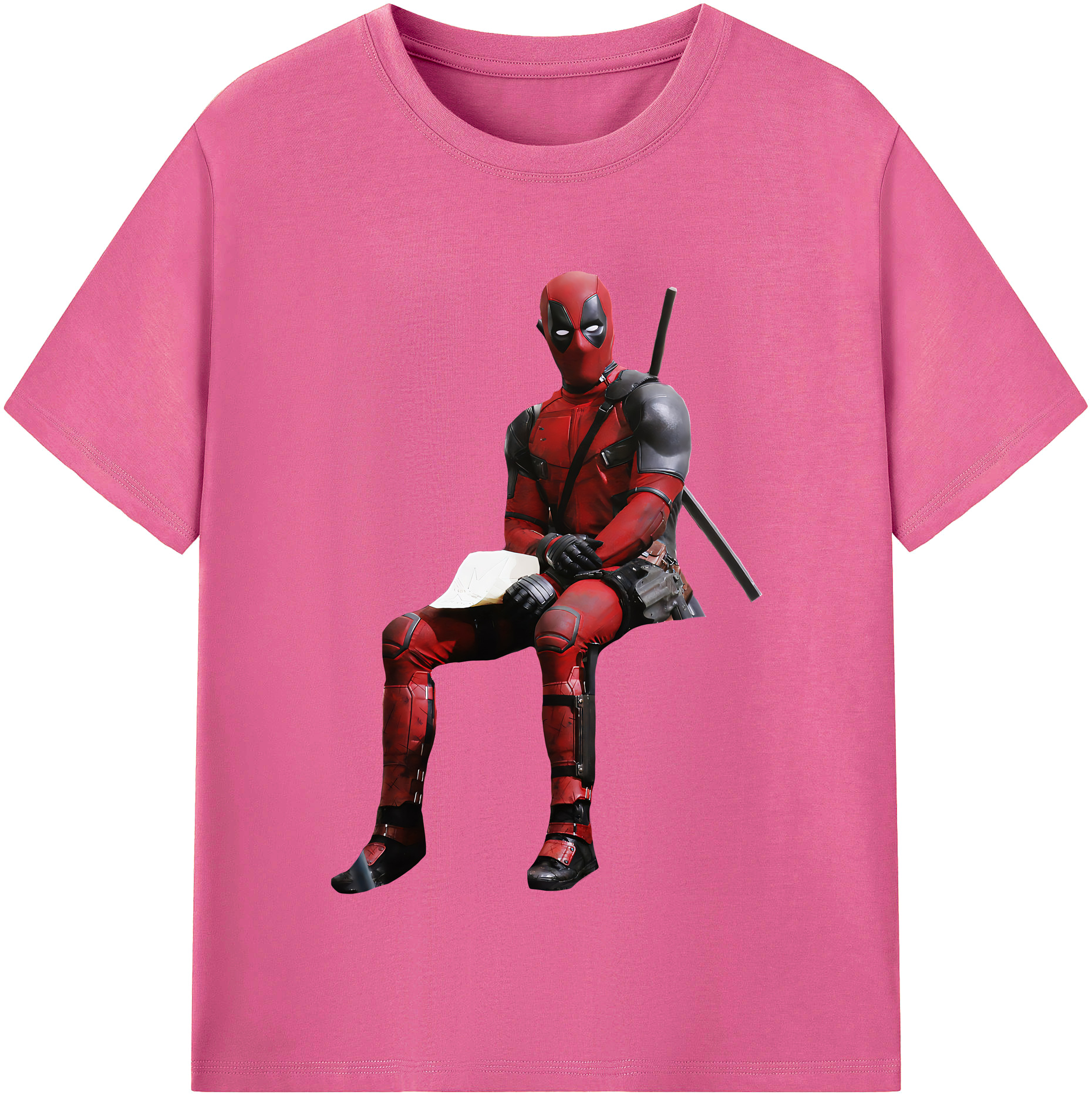 （画像用） Deadpool デッドプール レディースカジュアルプリントTシャツ（綿100％）