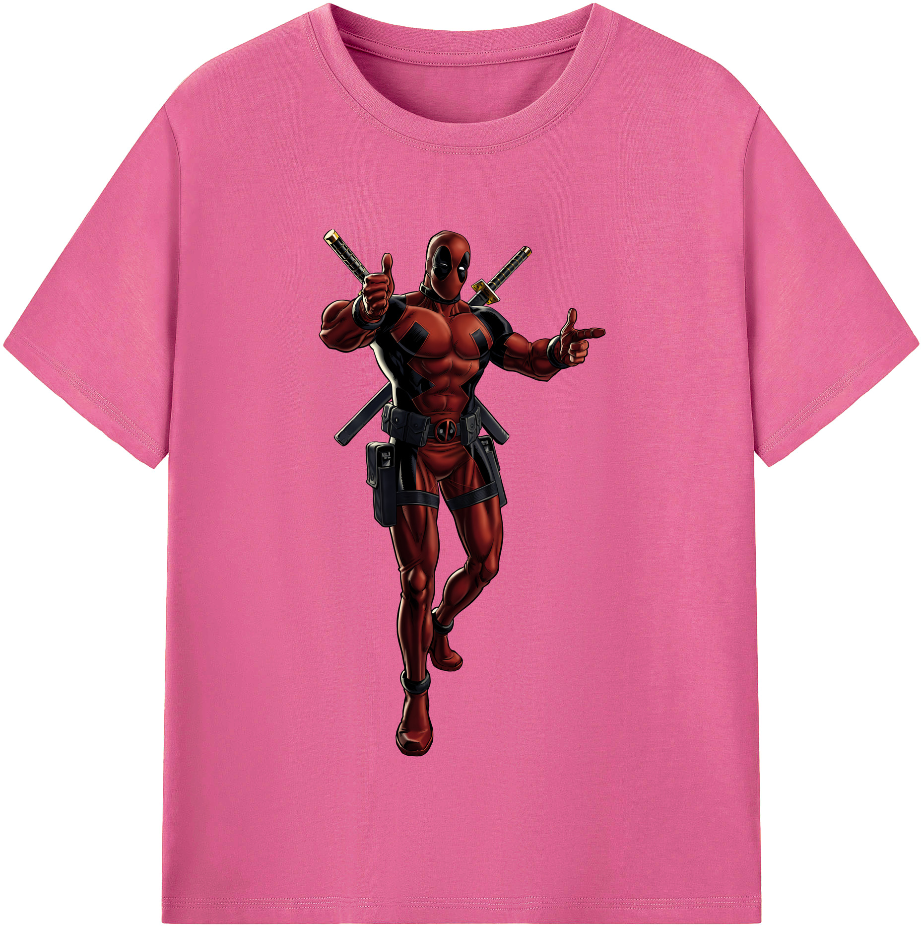 （画像用） Deadpool デッドプール レディースカジュアルプリントTシャツ（綿100％）