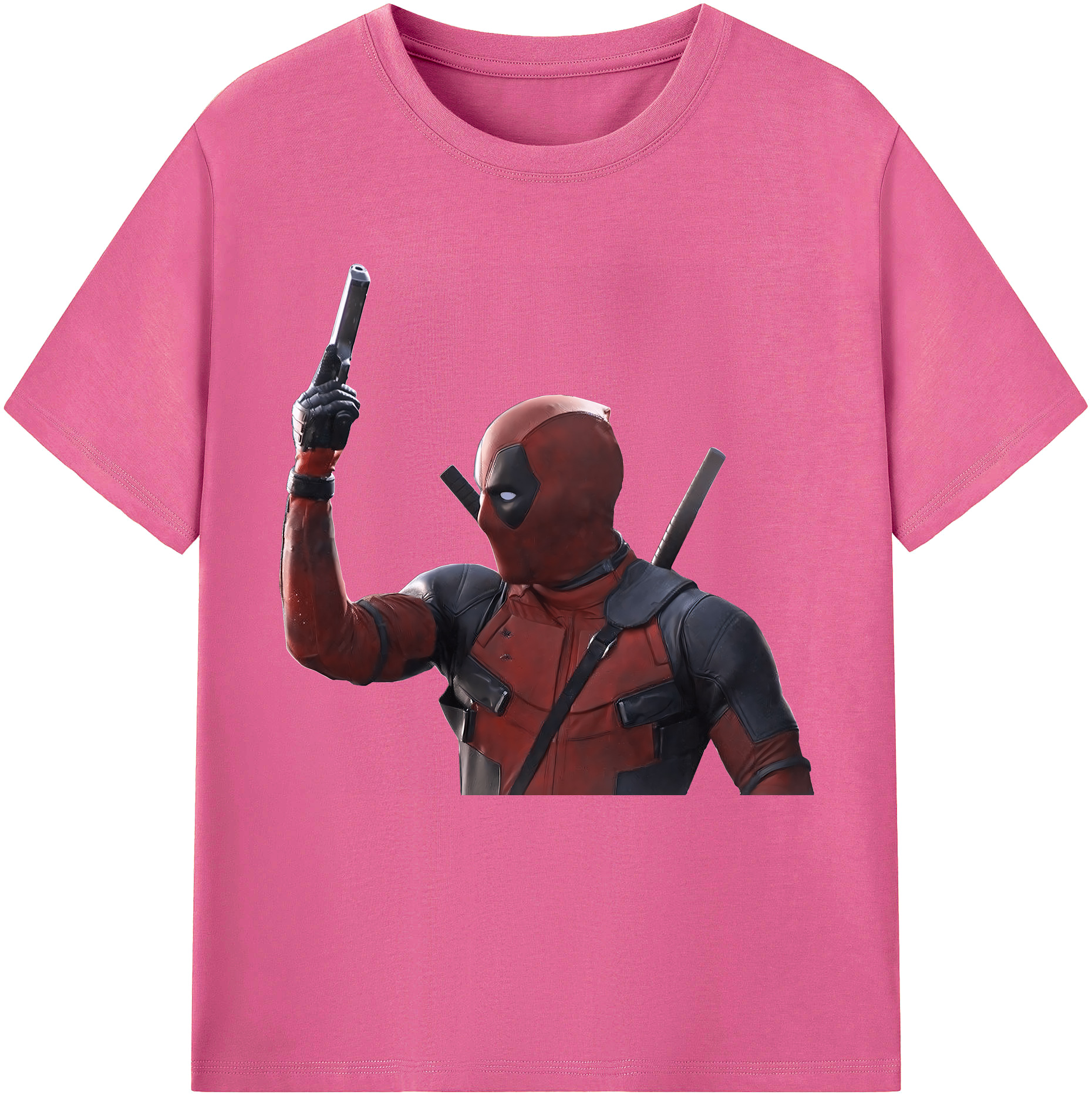 （画像用） Deadpool デッドプール レディースカジュアルプリントTシャツ（綿100％）