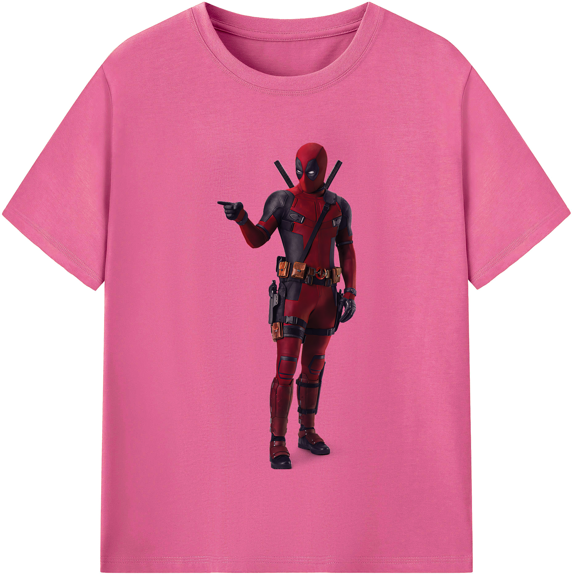 （画像用） Deadpool デッドプール レディースカジュアルプリントTシャツ（綿100％）