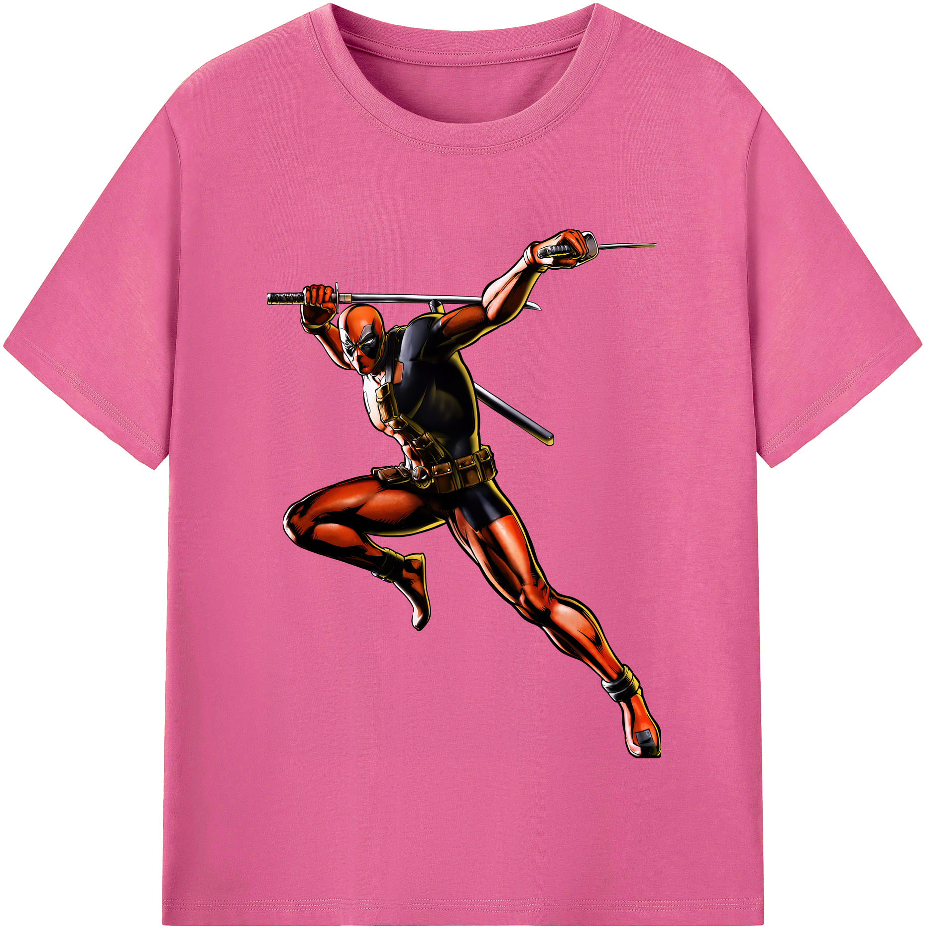 （画像用） Deadpool デッドプール レディースカジュアルプリントTシャツ（綿100％）