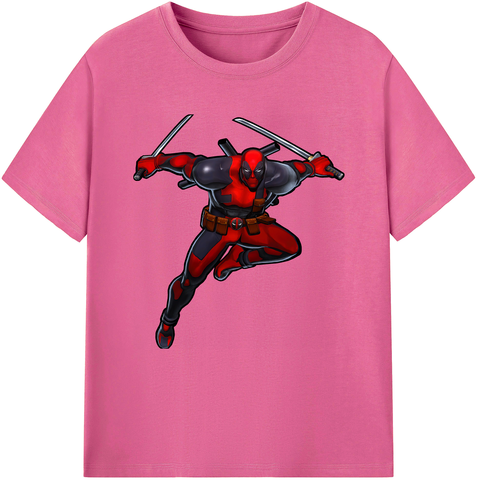（画像用） Deadpool デッドプール レディースカジュアルプリントTシャツ（綿100％）