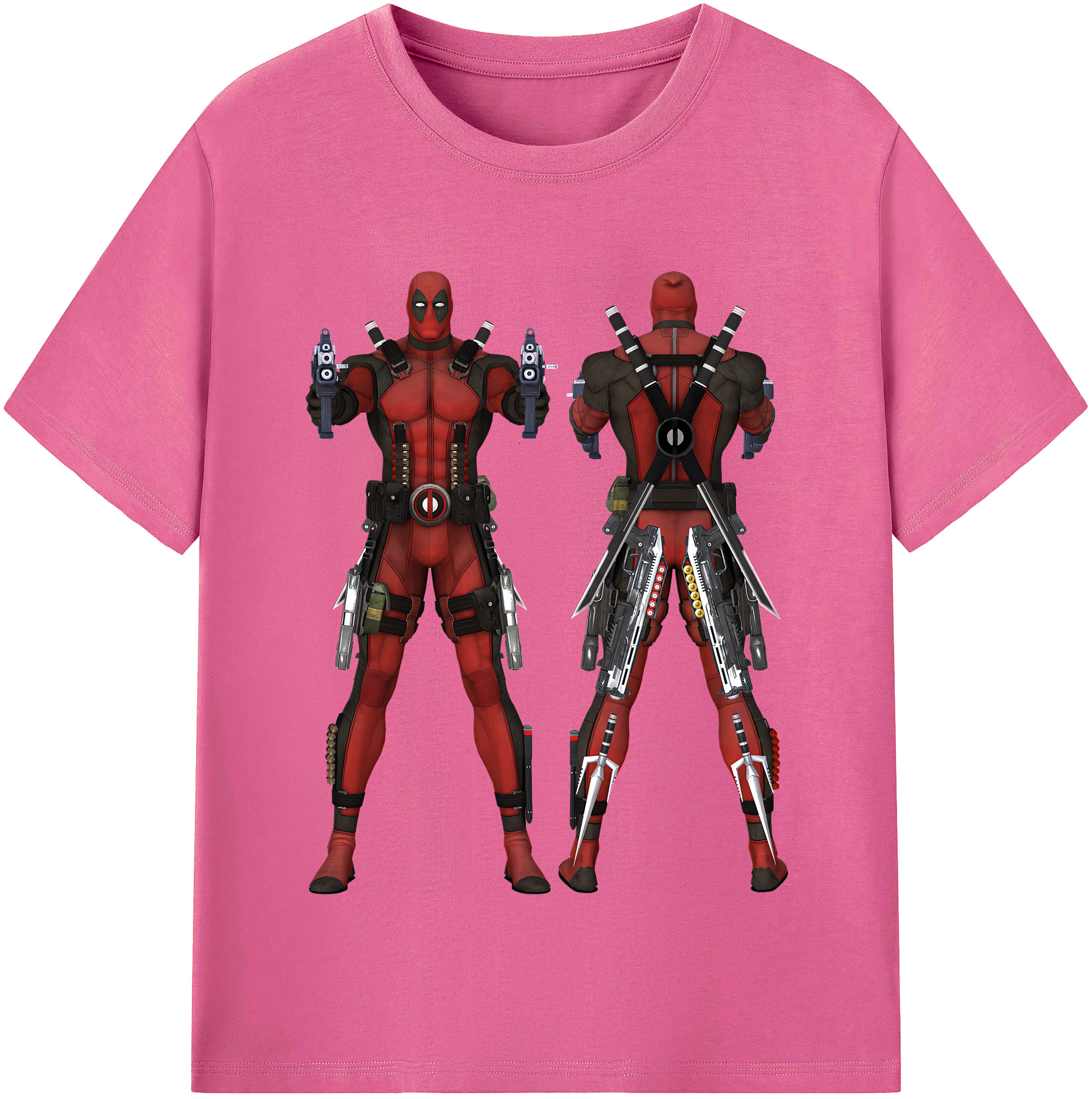 （画像用） Deadpool デッドプール レディースカジュアルプリントTシャツ（綿100％）