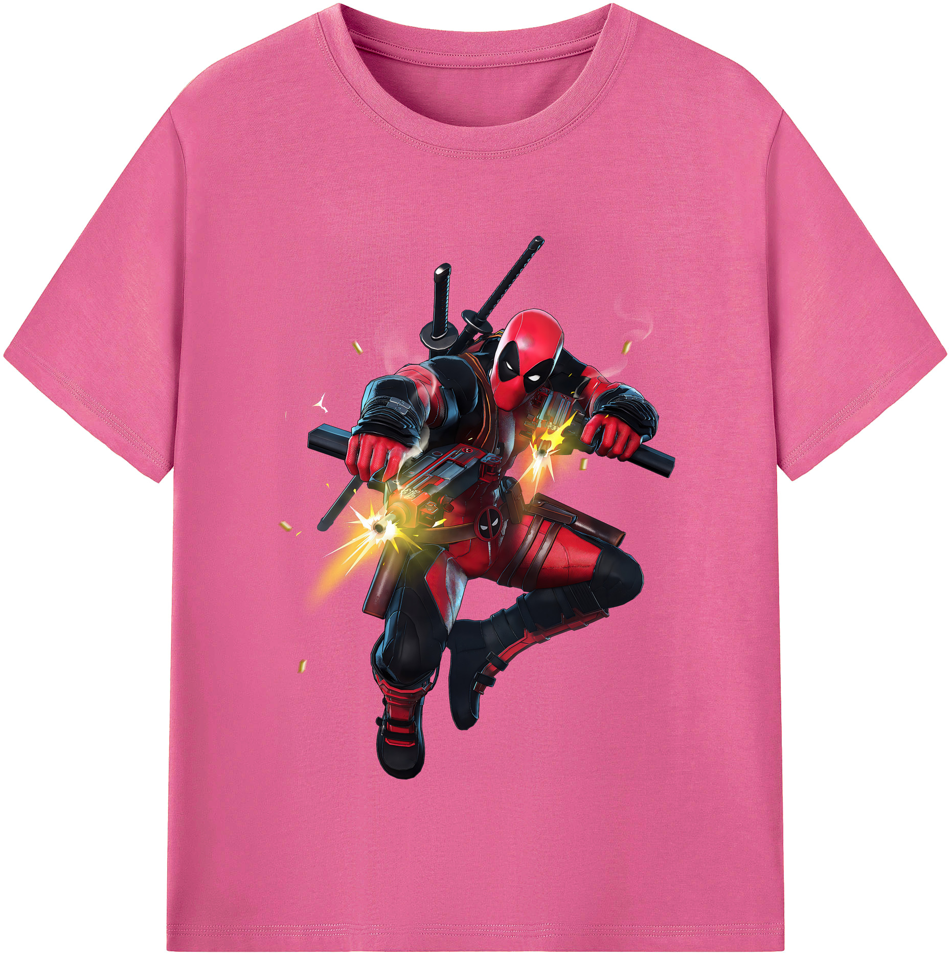 （画像用） Deadpool デッドプール レディースカジュアルプリントTシャツ（綿100％）