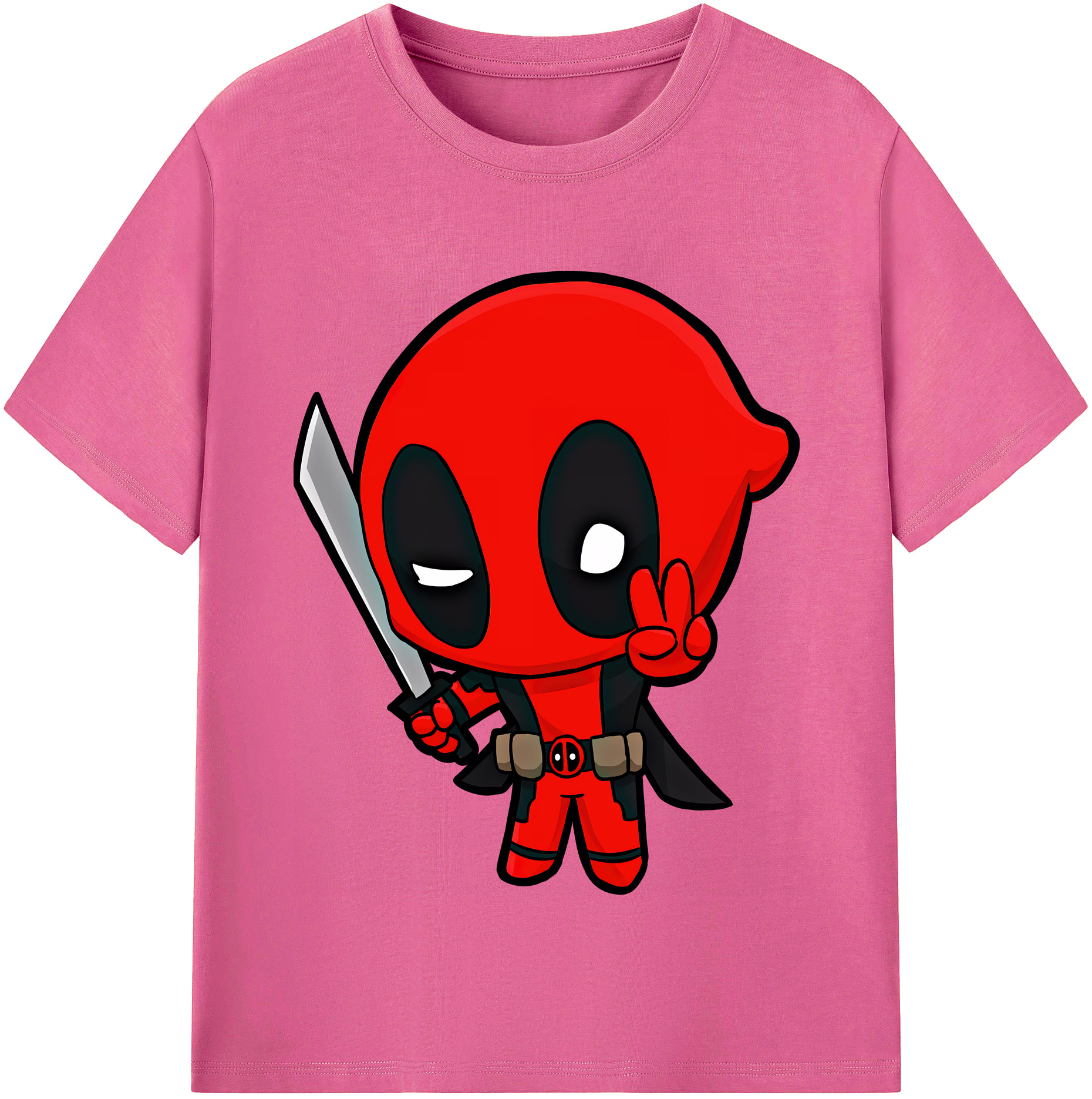 （画像用） Deadpool デッドプール レディースカジュアルプリントTシャツ（綿100％）