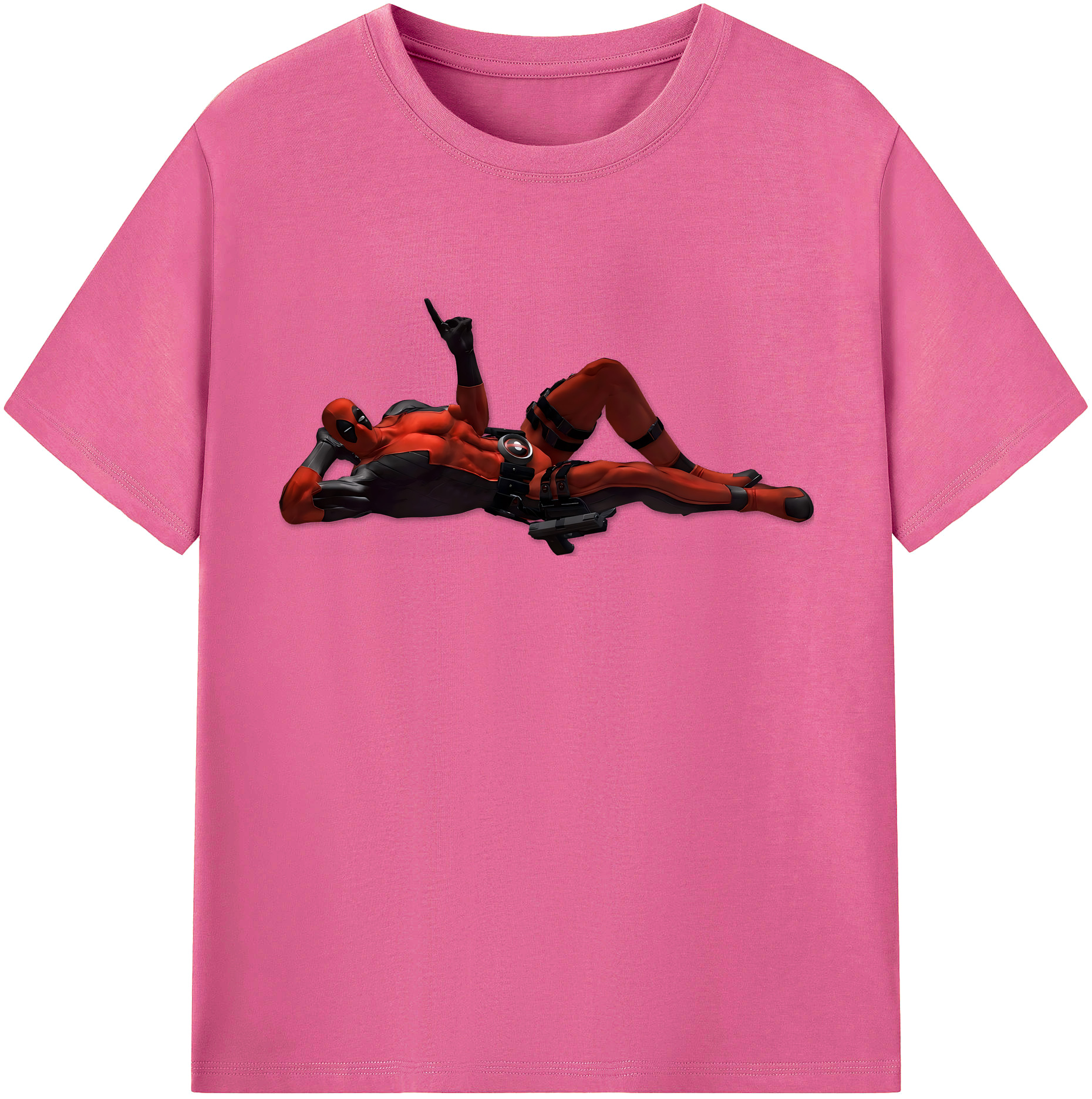 （画像用） Deadpool デッドプール レディースカジュアルプリントTシャツ（綿100％）