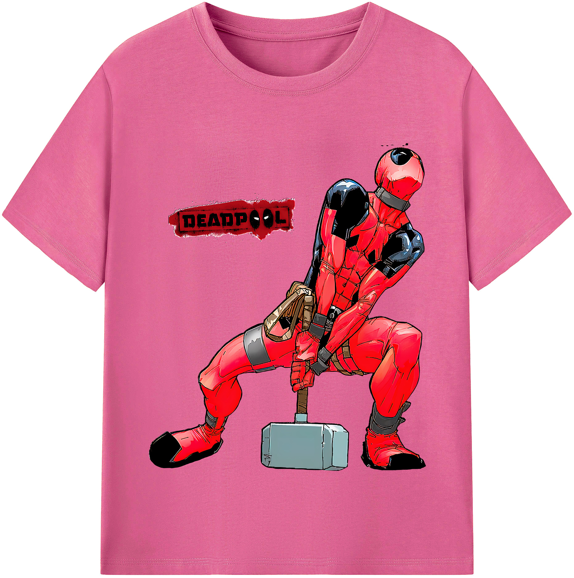（画像用） Deadpool デッドプール レディースカジュアルプリントTシャツ（綿100％）