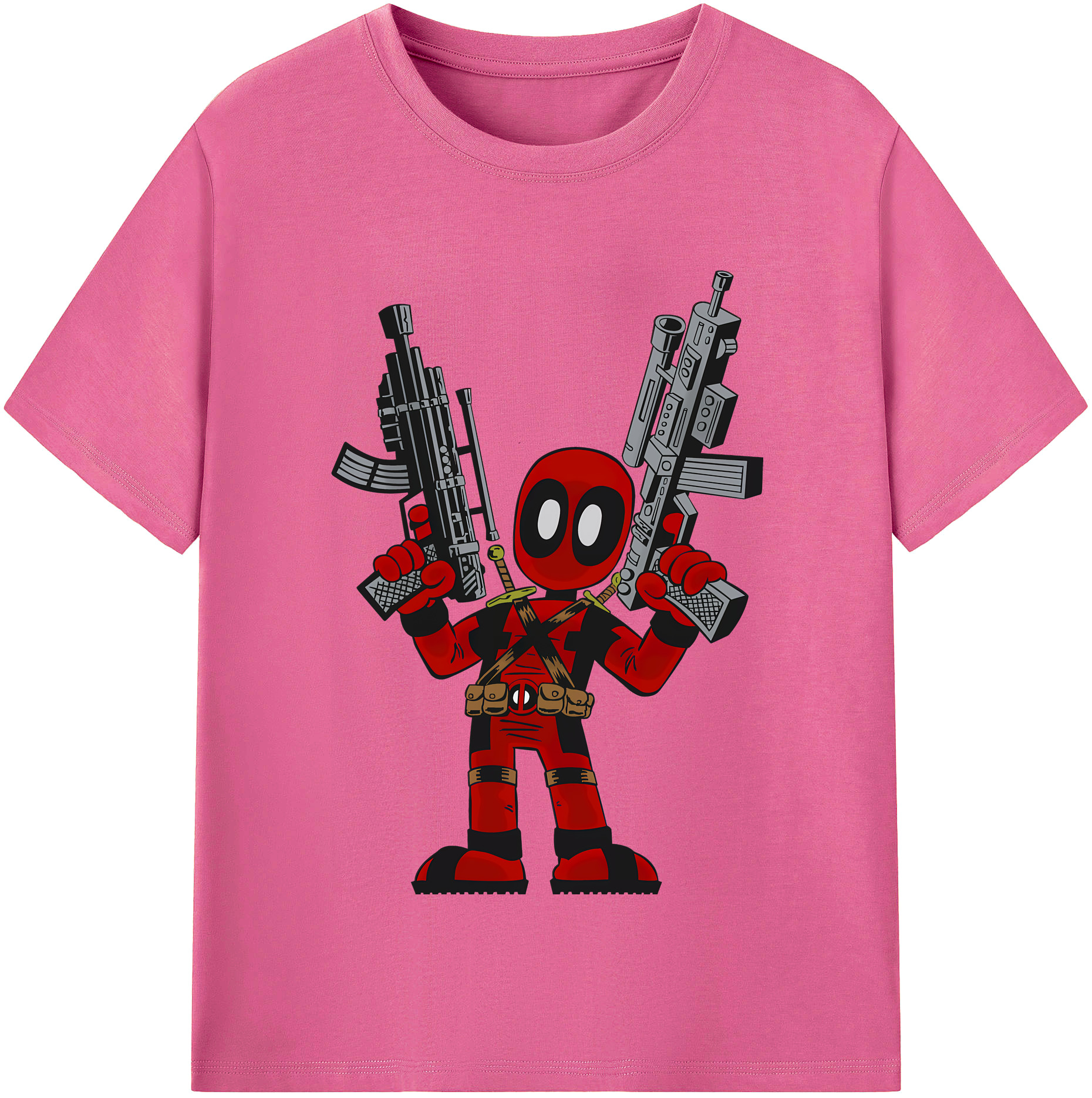 （画像用） Deadpool デッドプール レディースカジュアルプリントTシャツ（綿100％）