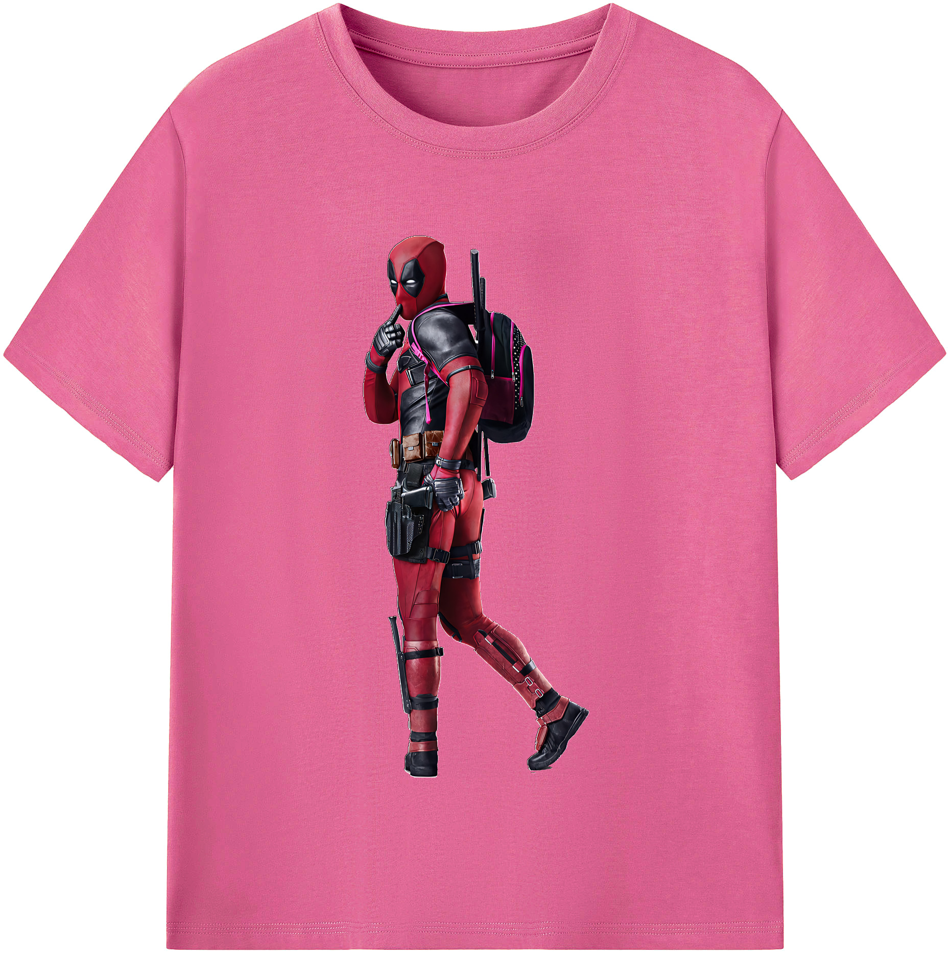 （画像用） Deadpool デッドプール レディースカジュアルプリントTシャツ（綿100％）