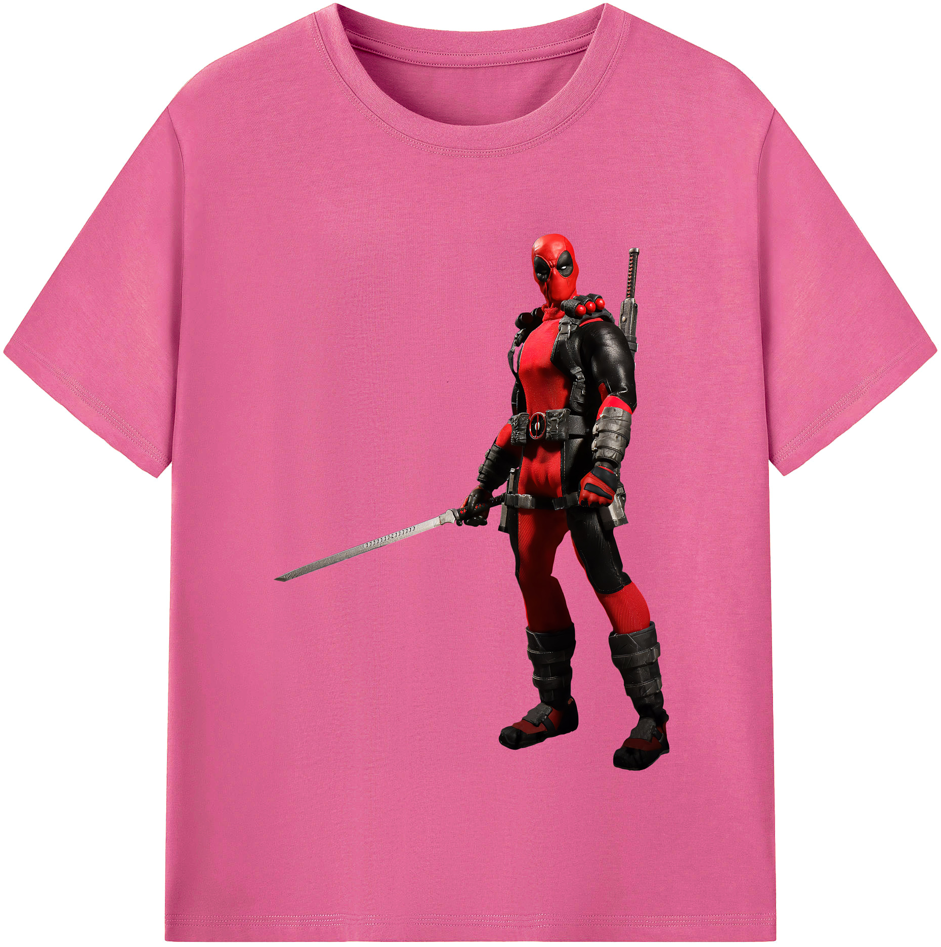 （画像用） Deadpool デッドプール レディースカジュアルプリントTシャツ（綿100％）