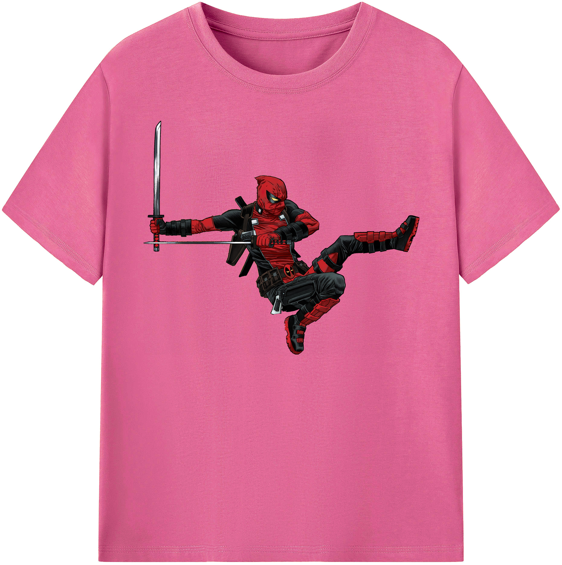 （画像用） Deadpool デッドプール レディースカジュアルプリントTシャツ（綿100％）
