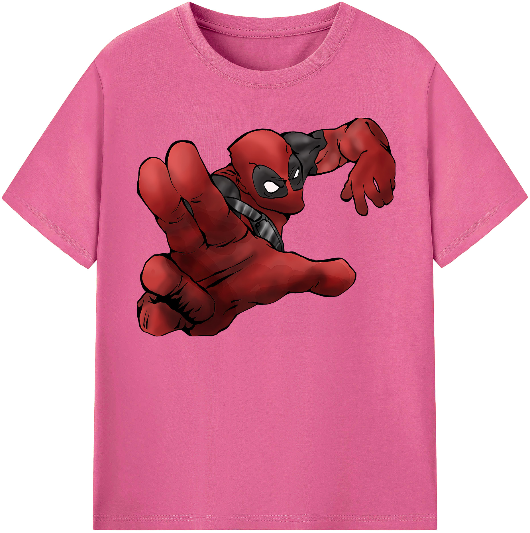 （画像用） Deadpool デッドプール レディースカジュアルプリントTシャツ（綿100％）