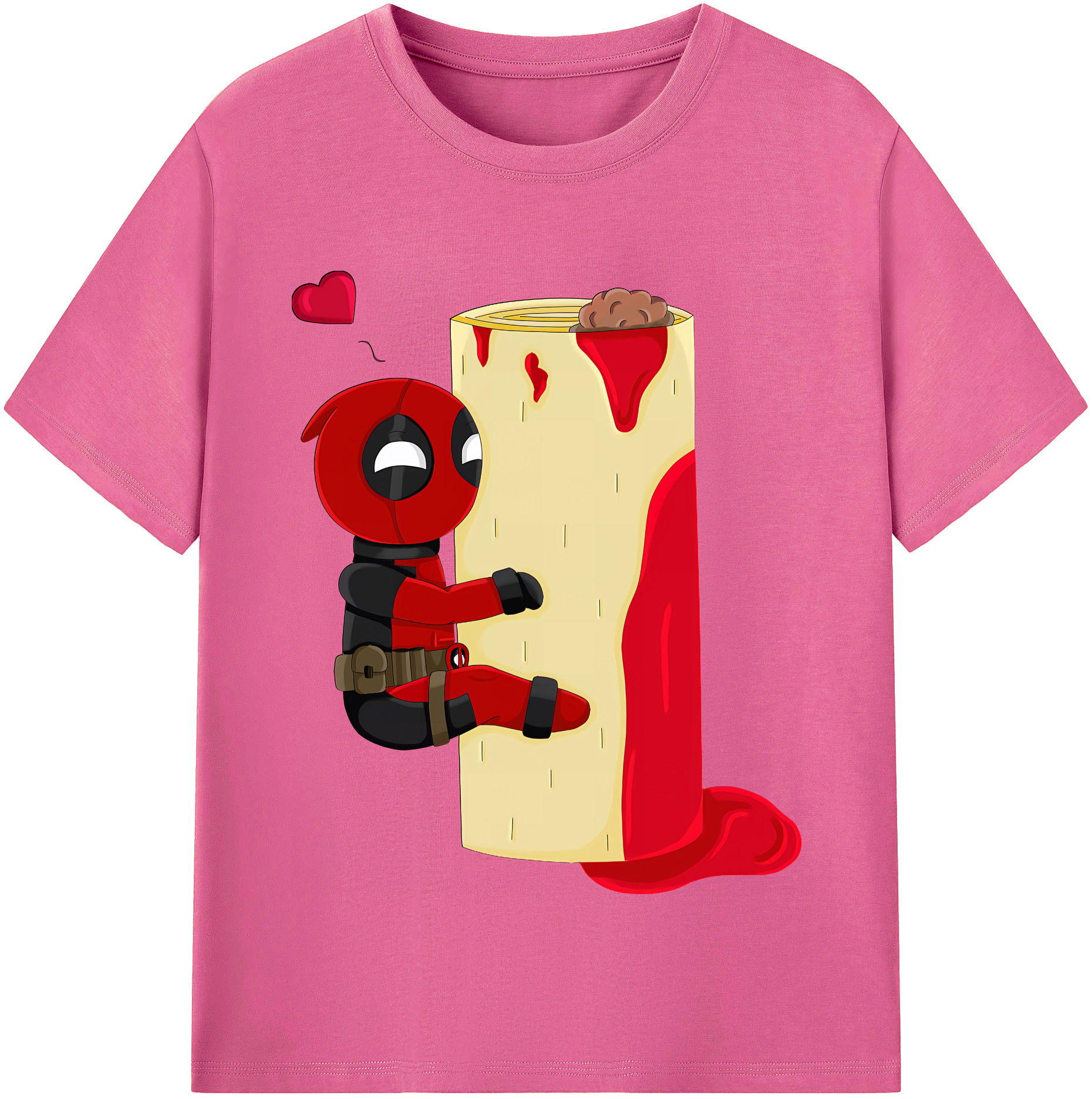 （画像用） Deadpool デッドプール レディースカジュアルプリントTシャツ（綿100％）