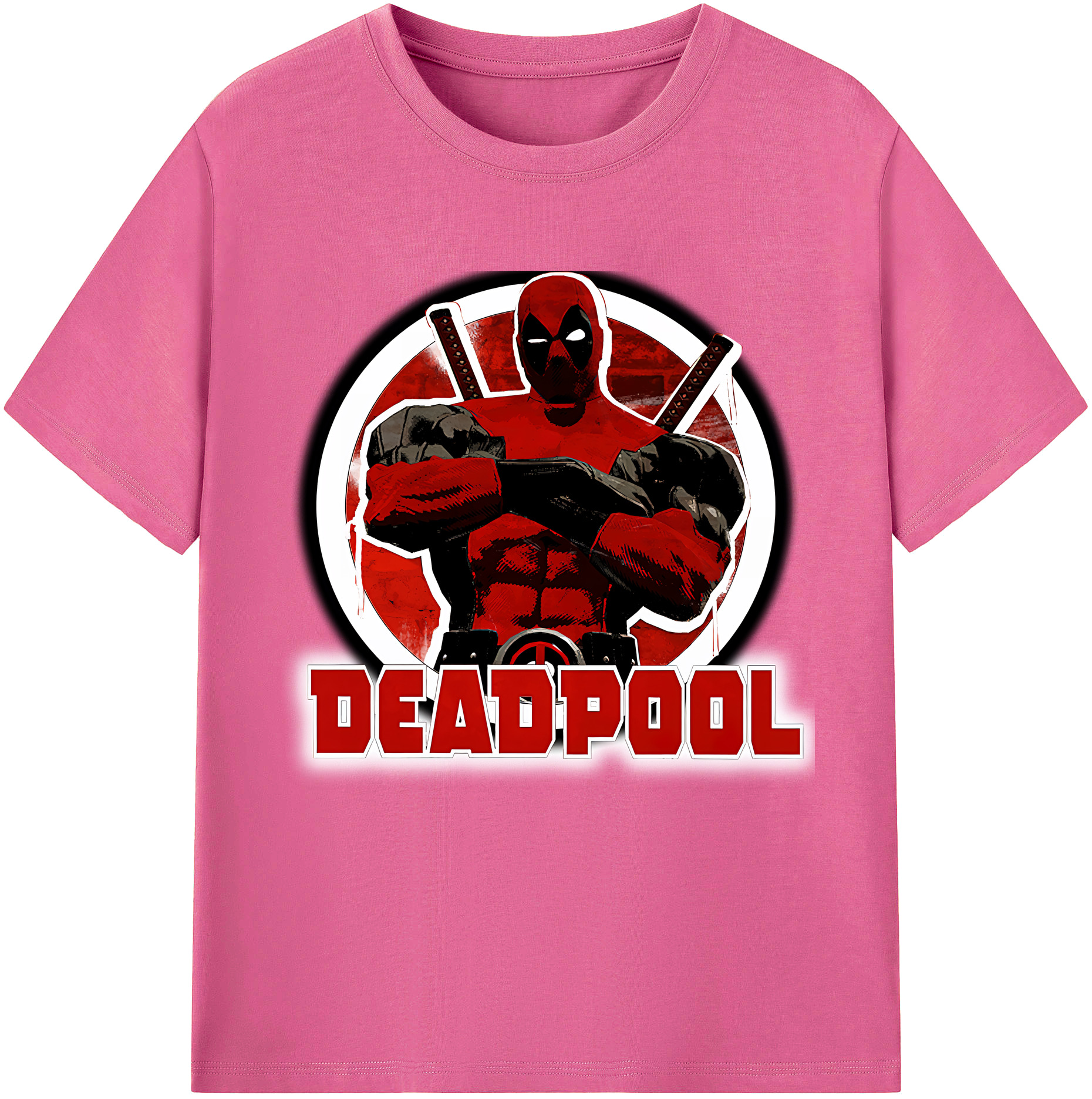 （画像用） Deadpool デッドプール レディースカジュアルプリントTシャツ（綿100％）