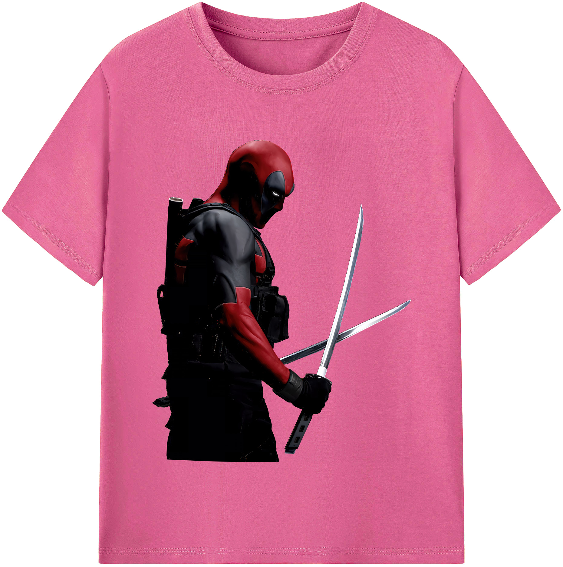 （画像用） Deadpool デッドプール レディースカジュアルプリントTシャツ（綿100％）
