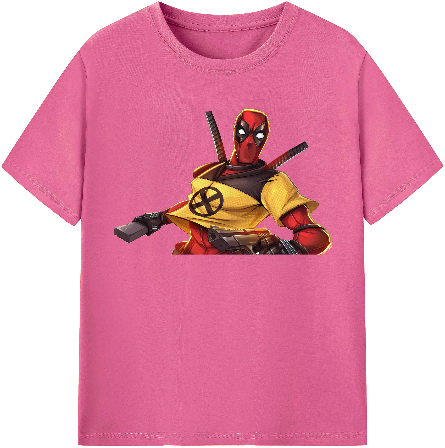 （画像用） Deadpool デッドプール レディースカジュアルプリントTシャツ（綿100％）