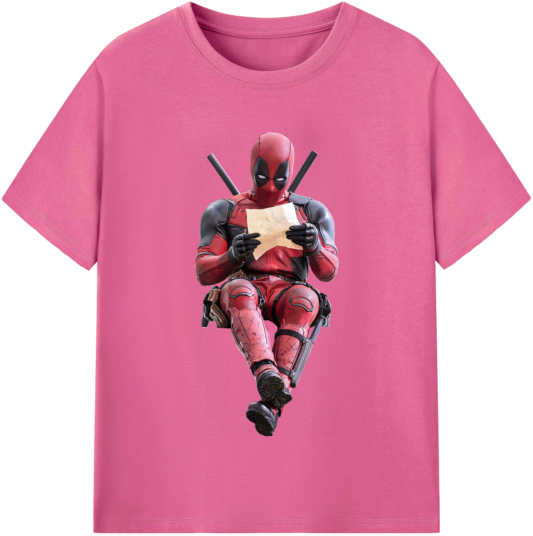（画像用） Deadpool デッドプール レディースカジュアルプリントTシャツ（綿100％）