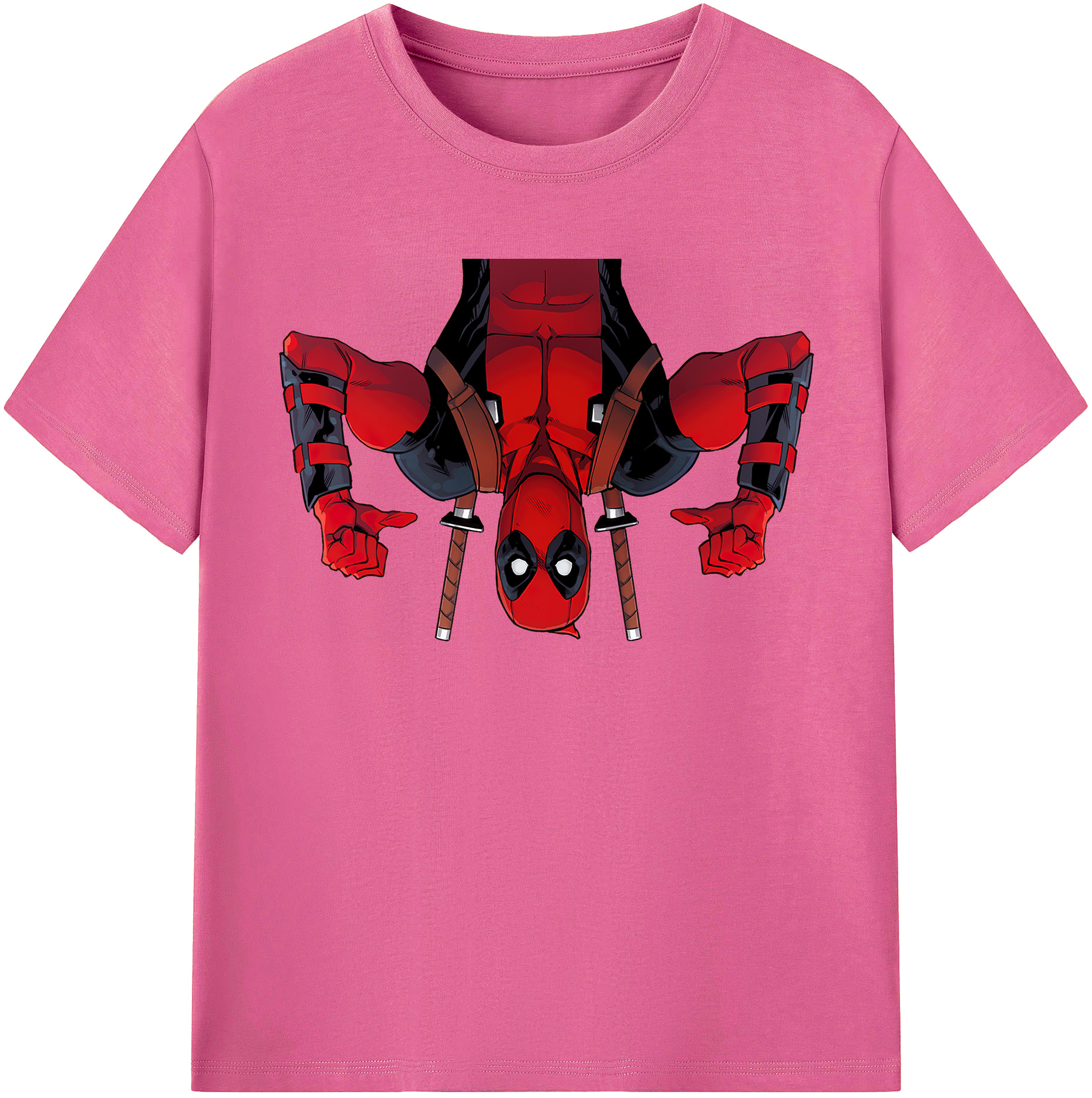 （画像用） Deadpool デッドプール レディースカジュアルプリントTシャツ（綿100％）