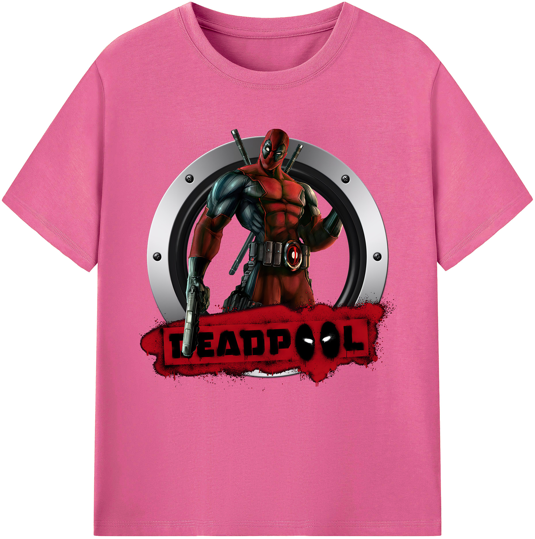 （画像用） Deadpool デッドプール レディースカジュアルプリントTシャツ（綿100％）