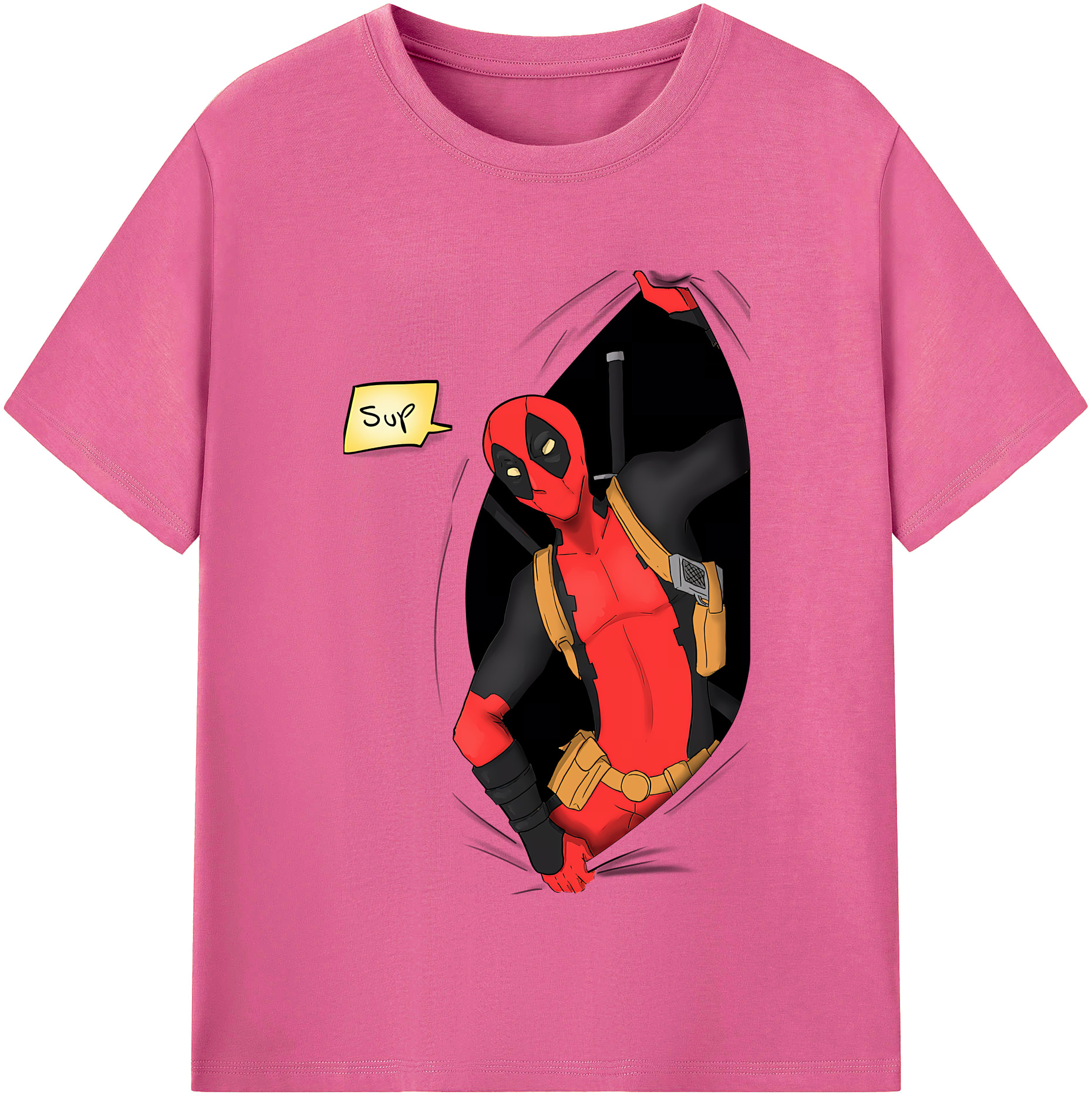 （画像用） Deadpool デッドプール レディースカジュアルプリントTシャツ（綿100％）