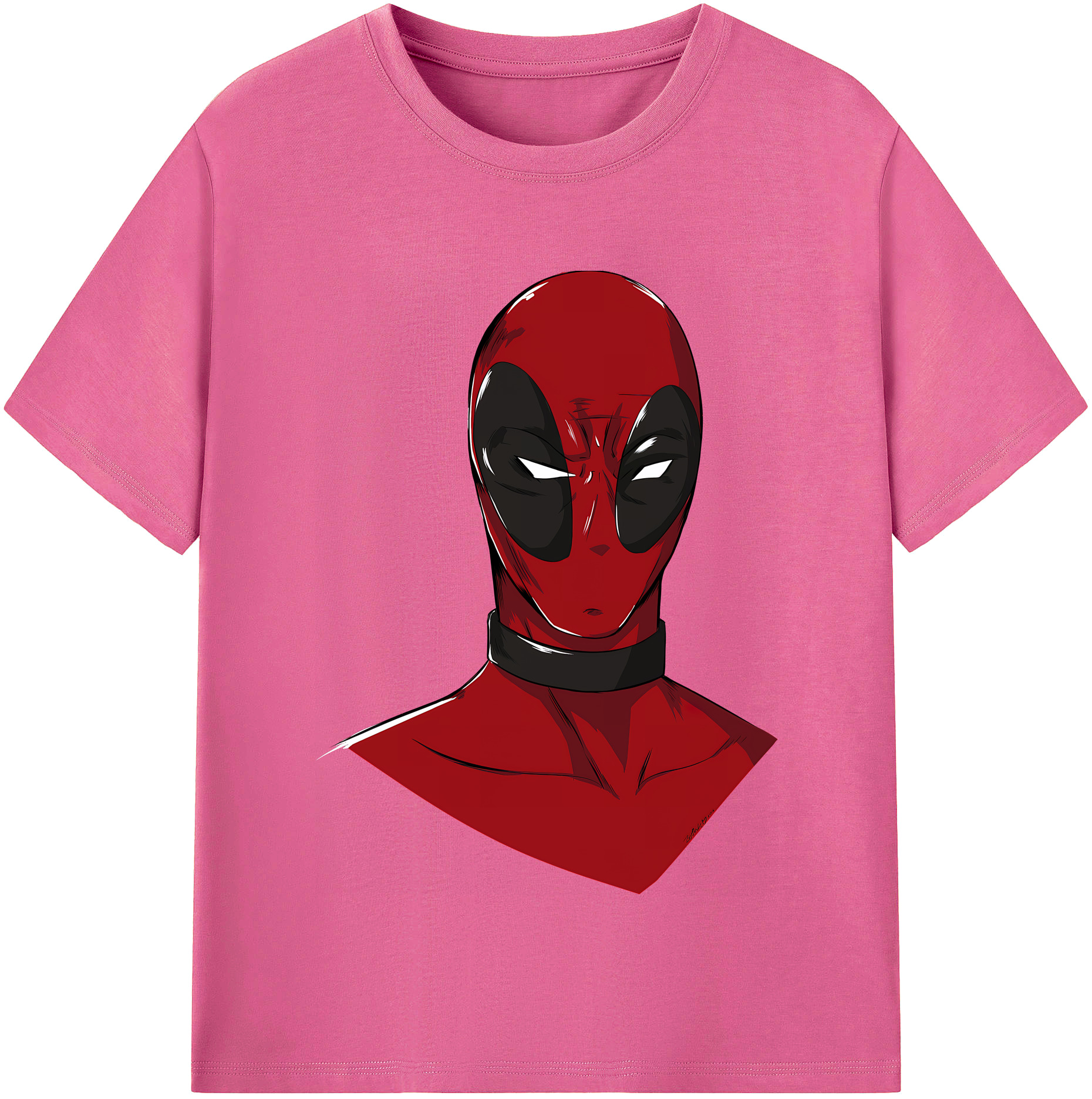 （画像用） Deadpool デッドプール レディースカジュアルプリントTシャツ（綿100％）