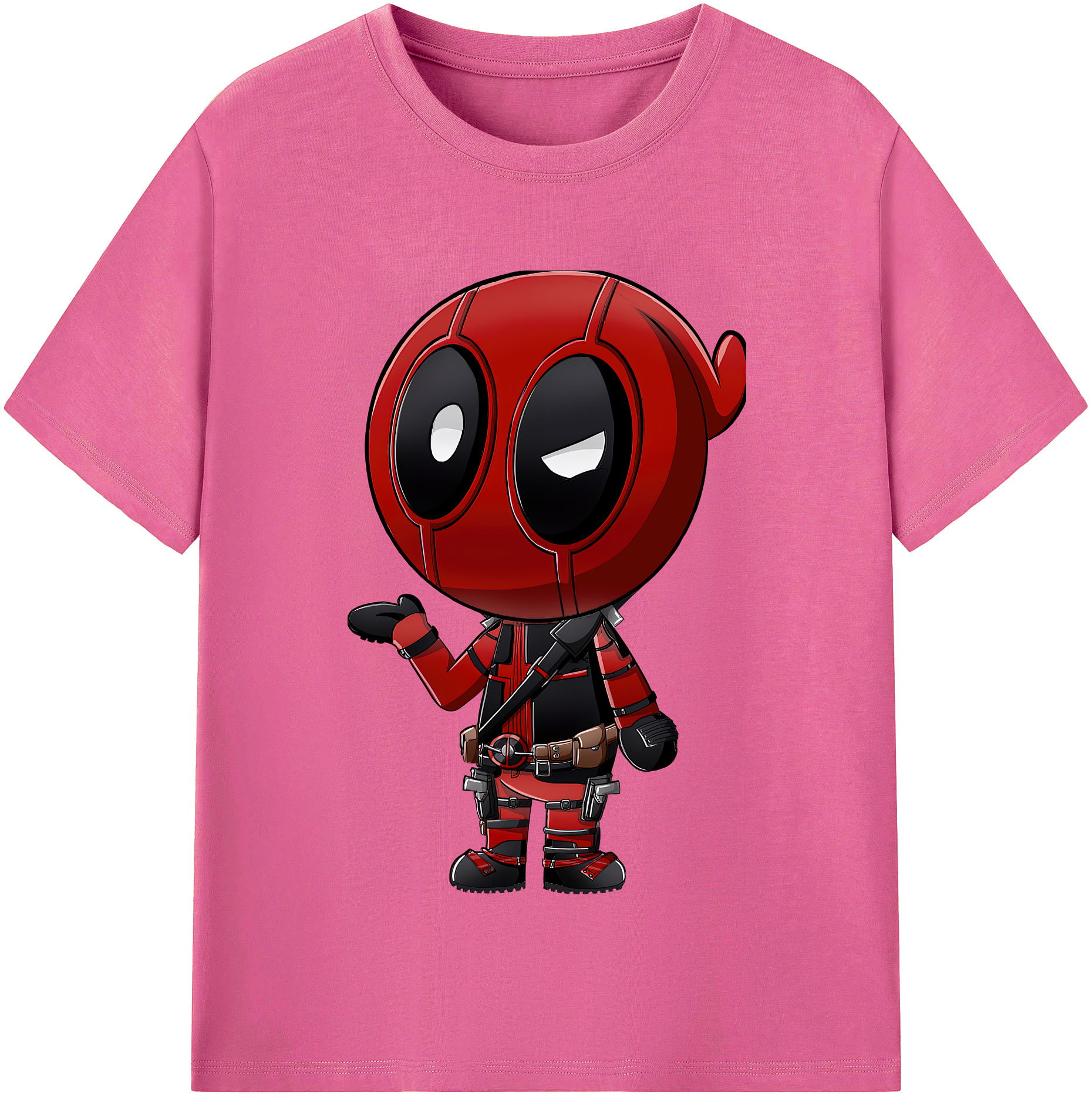 （画像用） Deadpool デッドプール レディースカジュアルプリントTシャツ（綿100％）
