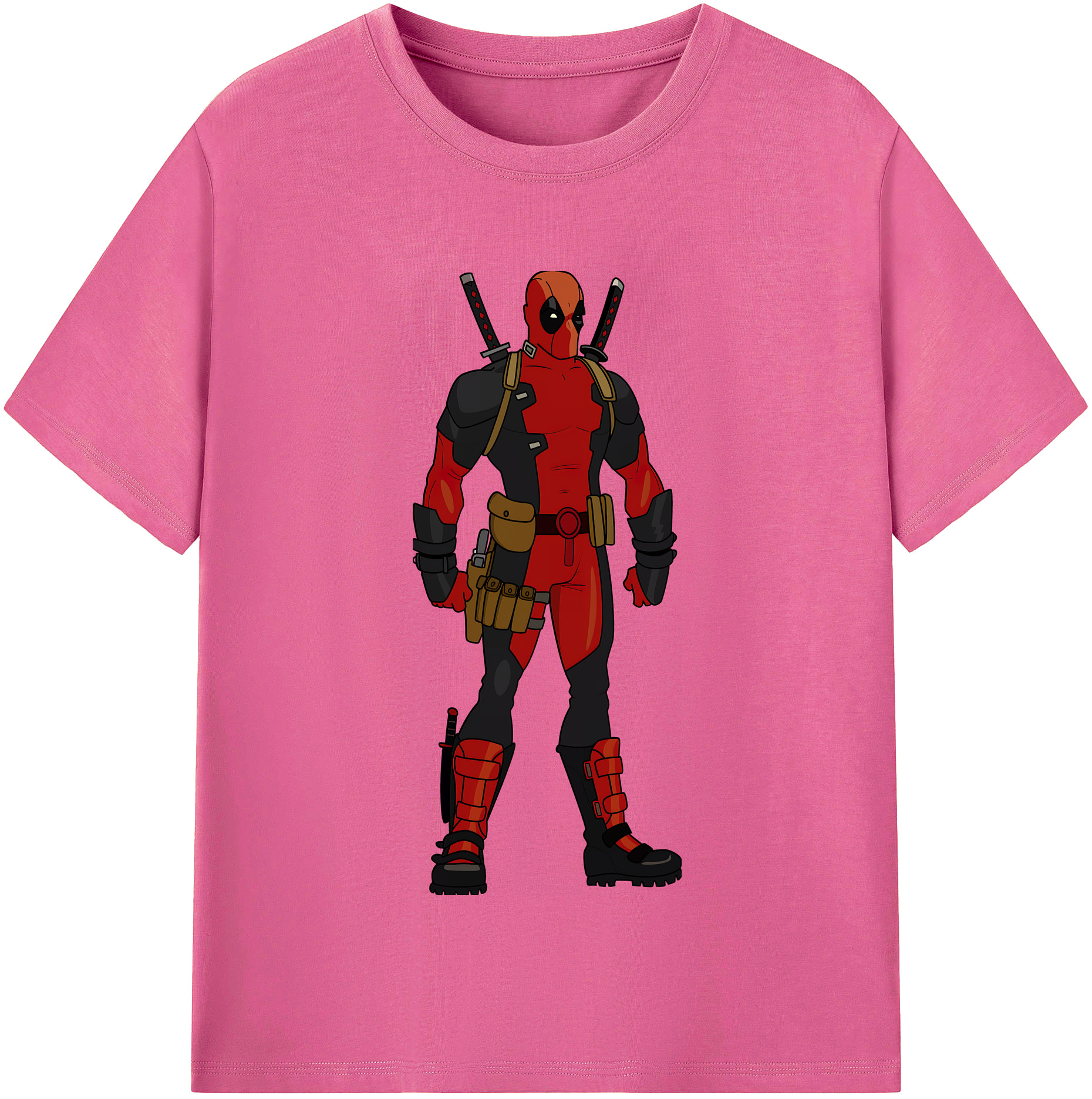 （画像用） Deadpool デッドプール レディースカジュアルプリントTシャツ（綿100％）