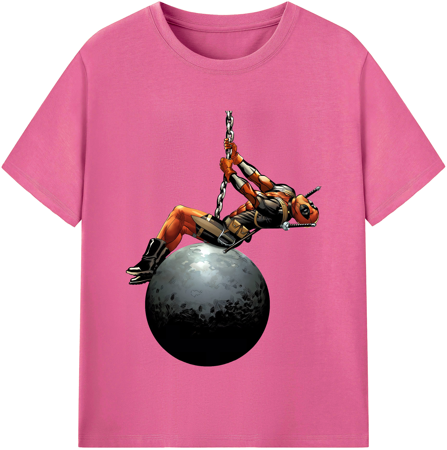 （画像用） Deadpool デッドプール レディースカジュアルプリントTシャツ（綿100％）