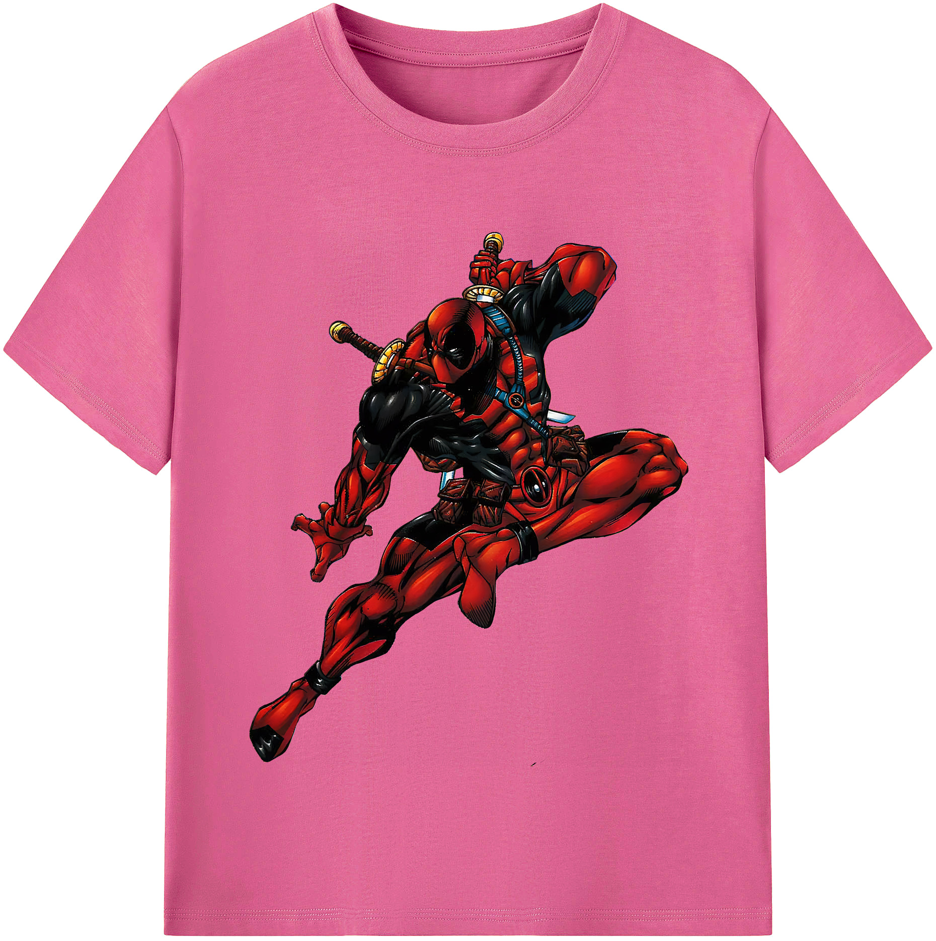 （画像用） Deadpool デッドプール レディースカジュアルプリントTシャツ（綿100％）