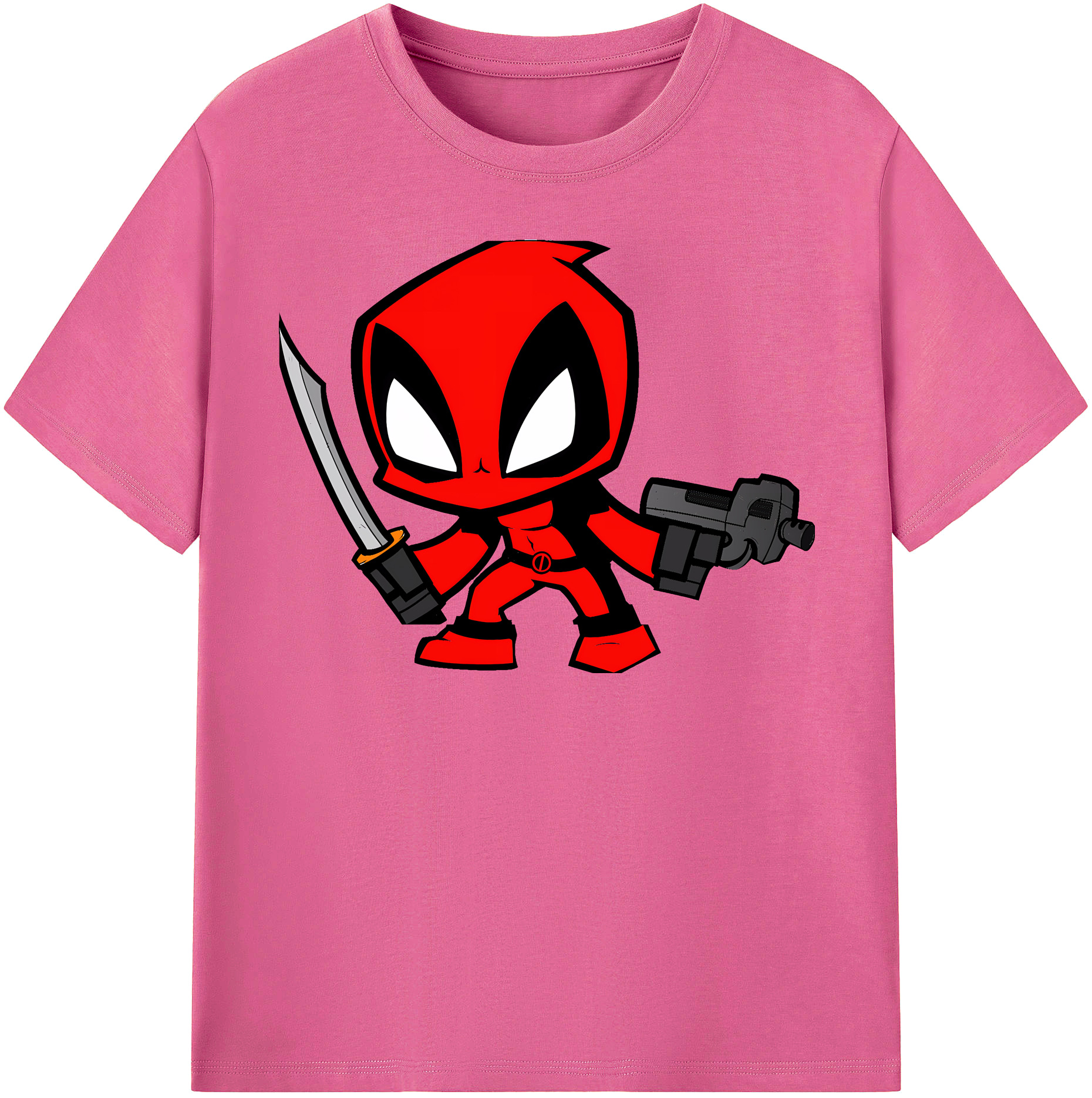 （画像用） Deadpool デッドプール レディースカジュアルプリントTシャツ（綿100％）