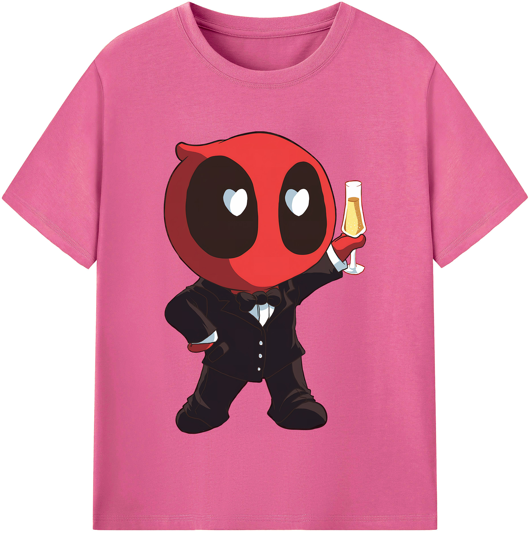 （画像用） Deadpool デッドプール レディースカジュアルプリントTシャツ（綿100％）