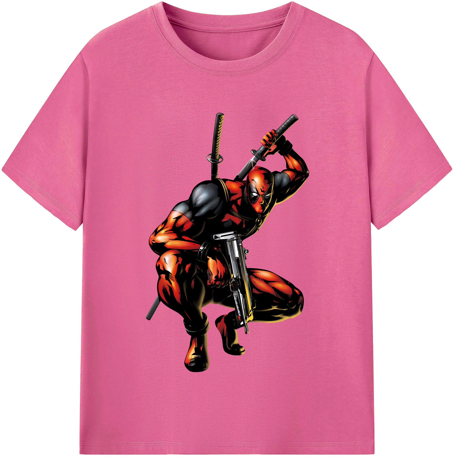 （画像用） Deadpool デッドプール レディースカジュアルプリントTシャツ（綿100％）